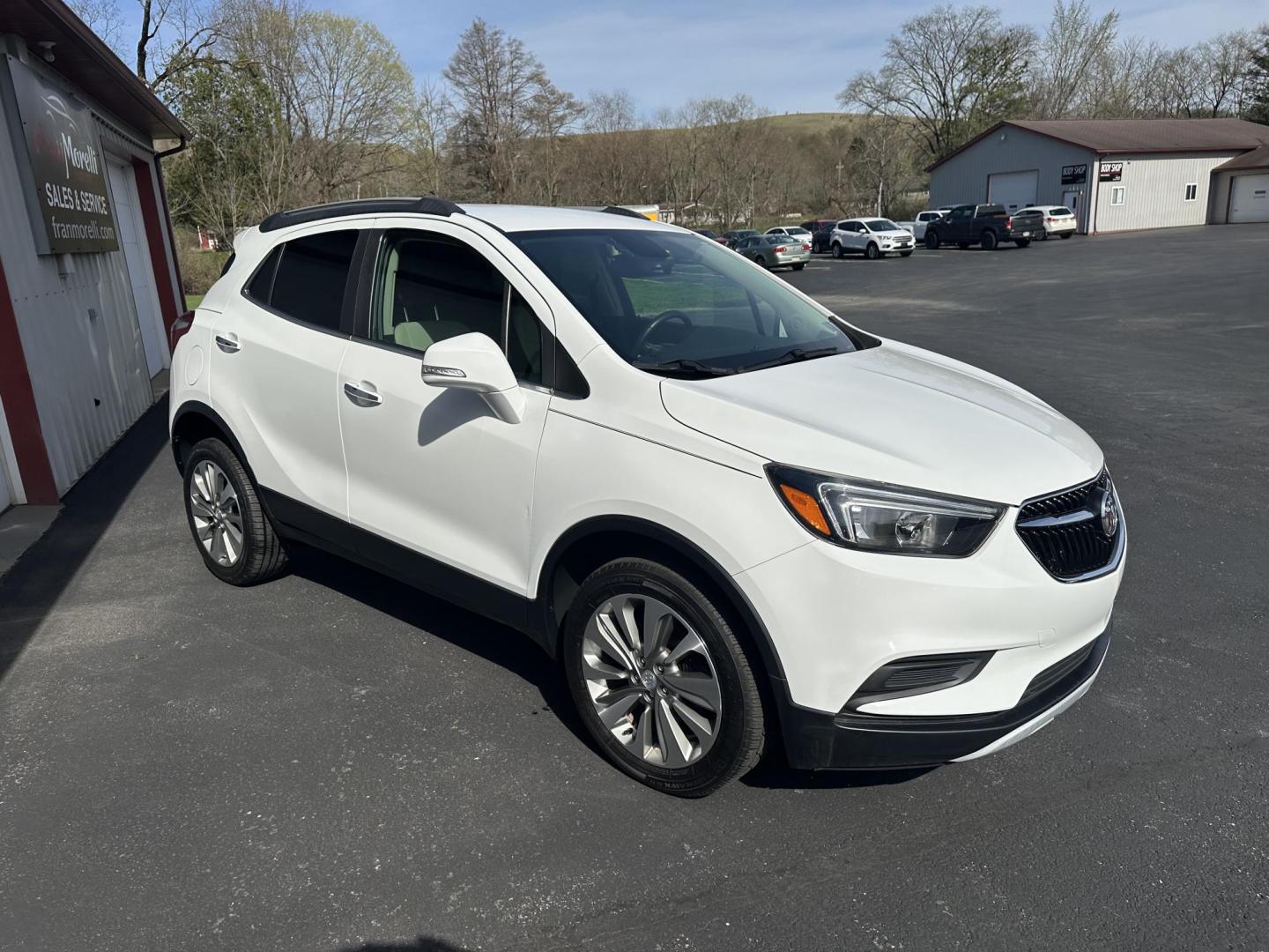 2017 White Buick Encore Preferred AWD (KL4CJESBXHB) with an 1.4L L4 DOHC 16V TURBO engine, 6A transmission, located at 8464 Route 219, Brockway, PA, 15824, (814) 265-1330, 41.226871, -78.780518 - Photo#19