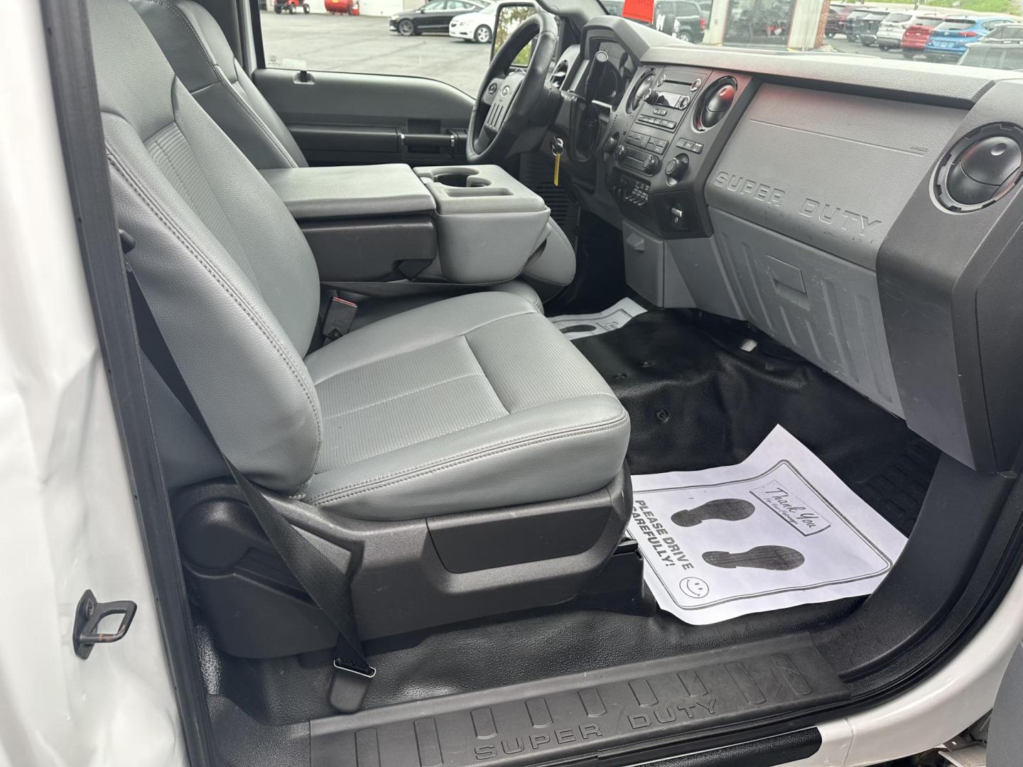 2015 White Ford F-350 SD XL 4WD (1FTRF3B63FE) with an 6.2L V8 OHV 16V engine, 6-Speed Automatic transmission, located at 8464 Route 219, Brockway, PA, 15824, (814) 265-1330, 41.226871, -78.780518 - Hard to find truck, and we have the right one. Stop in and check out this 2015 Ford F350 R/Cab 4x4 with gas engine. Well equipped with a/c, power windows and locks, 8'bed and ONLY 78900 miles. Serviced and ready to go. Save thousands on this pre owned Ford truck. - Photo#13