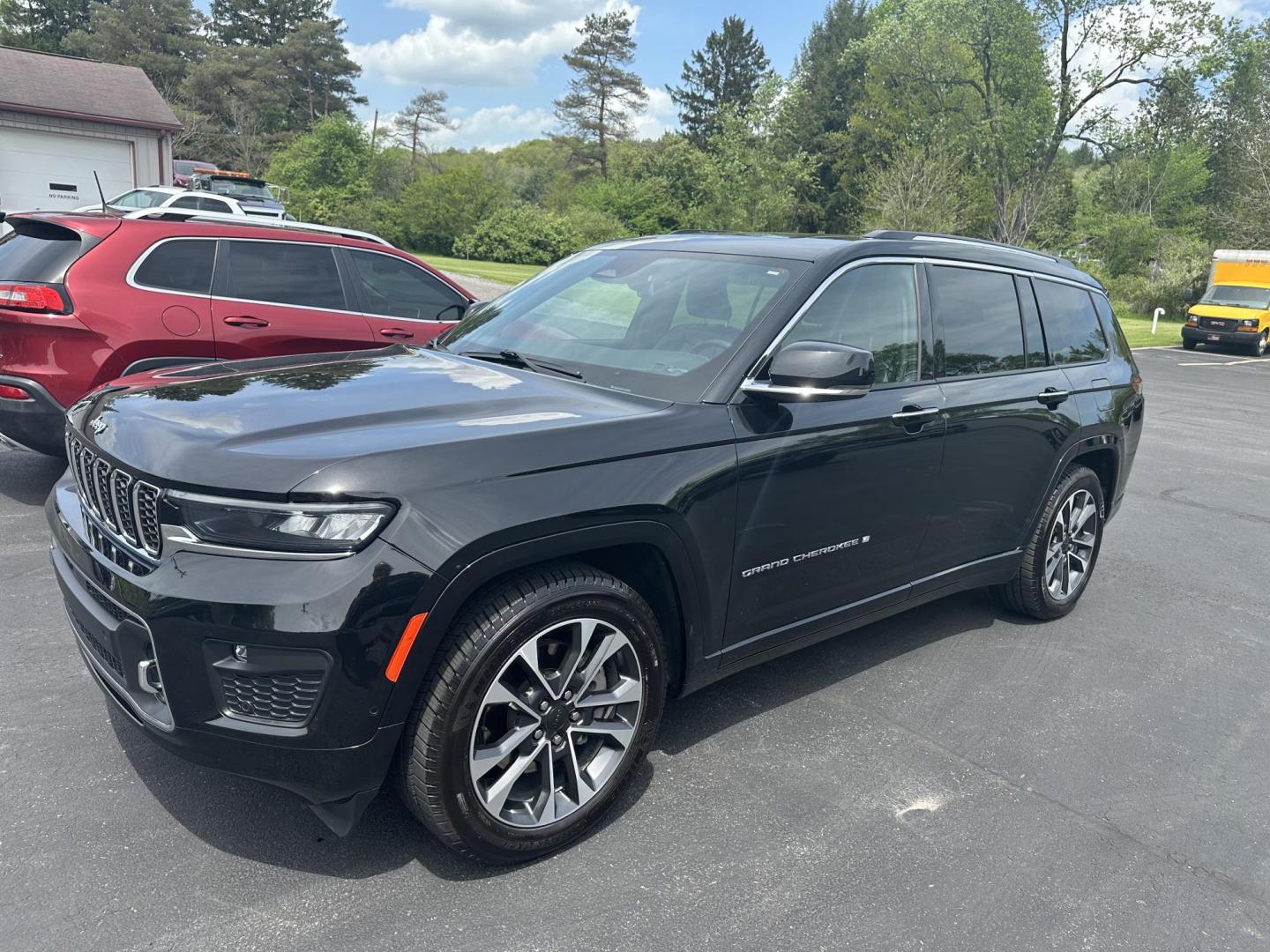 2021 Black Jeep Grand Cherokee L Overland 4WD (1C4RJKDG9M8) with an 3.6L V6 DOHC 24V engine, 8A transmission, located at 8464 Route 219, Brockway, PA, 15824, (814) 265-1330, 41.226871, -78.780518 - MUST SEE 2021 JEEP GRAND CHEROKEE L OVERLAND WELL EQUIPPED AND SERVICED UP...This pre owned Jeep has leather interior with power/heated front seats, pano roof, navigation, captain chairs, rear a/c, back up camera, factory alloy wheels and low miles. This Jeep suv is a 1-owner with a little factory w - Photo#0