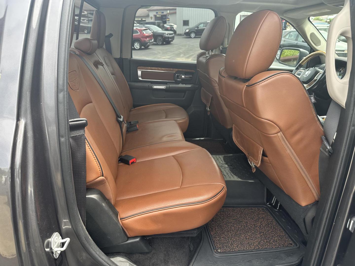 2018 Gray RAM 1500 Longhorn Crew Cab SWB 4WD (1C6RR7PT9JS) with an 5.7L V8 OHV 16V engine, 8A transmission, located at 8464 Route 219, Brockway, PA, 15824, (814) 265-1330, 41.226871, -78.780518 - Great price on this pre owned 2018 Ram 1500 Crew Cab well equipped and serviced up. Hemi motor with leather interior, power/heated seats, sunroof, factory hitch and much more. - Photo#15
