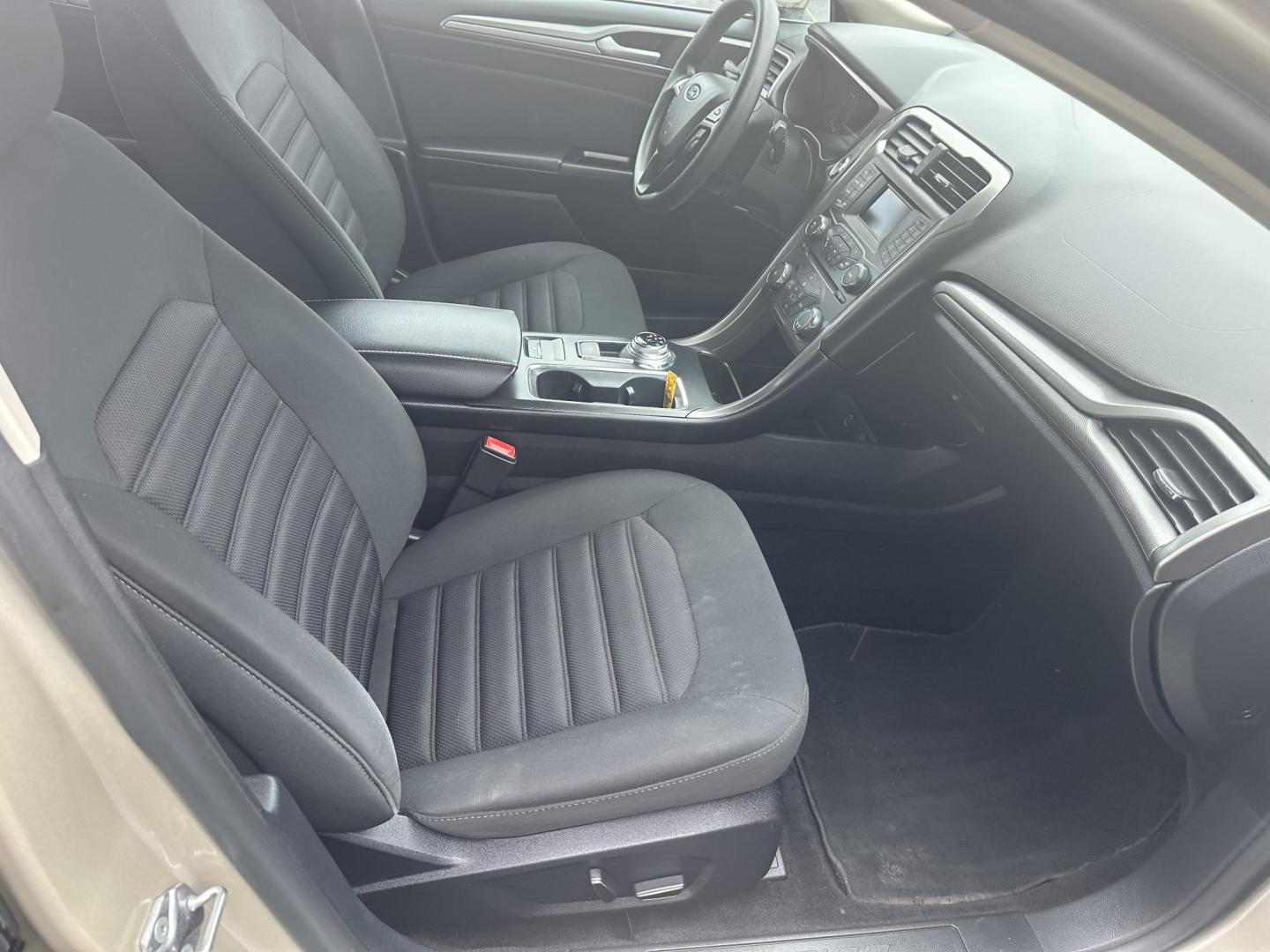2017 Gold Ford Fusion SE (3FA6P0H78HR) with an 2.5L L4 DOHC 16V engine, 6A transmission, located at 8464 Route 219, Brockway, PA, 15824, (814) 265-1330, 41.226871, -78.780518 - Clean, well taken care of 2017 Ford Fusion SE with only 62,000 miles. This Ford Sedan is well equipped with automatic transmission, air condition, power windows and locks, power seat and factory wheels. Serviced up and ready to go. - Photo#13