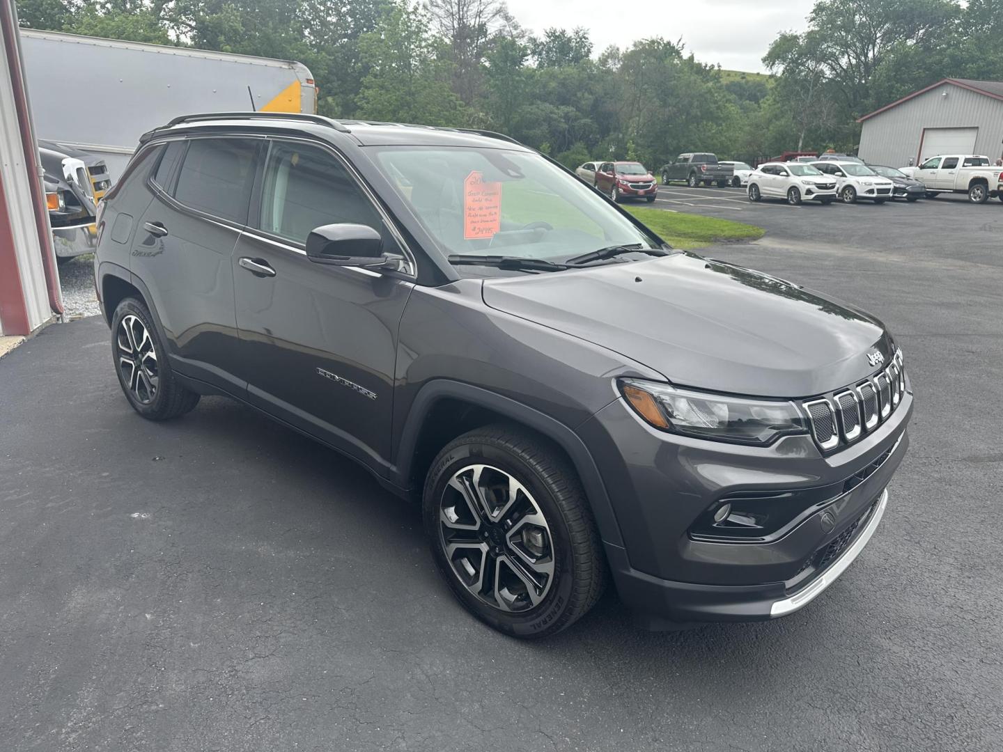 2022 Gray Jeep Compass Limited 4WD (3C4NJDCB5NT) with an 2.4L L4 DOHC 16V engine, CVT transmission, located at 8464 Route 219, Brockway, PA, 15824, (814) 265-1330, 41.226871, -78.780518 - Low miles on this very clean 2022 Jeep Compass Limited and very nicely equipped with leather interior, pwr/heated front seats, factory wheels, air condition, and much more. Serviced, remaining factory warranty, and priced to sell. - Photo#21