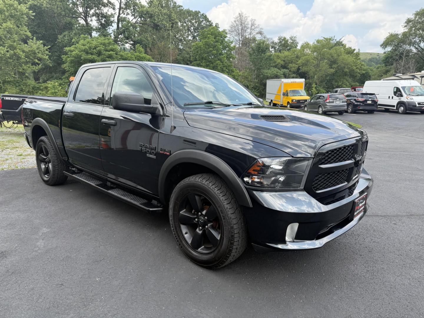2019 Black RAM 1500 Tradesman Crew Cab SWB 4WD (1C6RR7KT8KS) with an 5.7L V8 OHV 16V engine, 8A transmission, located at 8464 Route 219, Brockway, PA, 15824, (814) 265-1330, 41.226871, -78.780518 - Sharp looking 2019 Ram 1500 Express Crew 4x4 with HEMI, air condition, power windows and locks, and ONLY 73000 miles. This truck will be serviced for delivery. - Photo#20