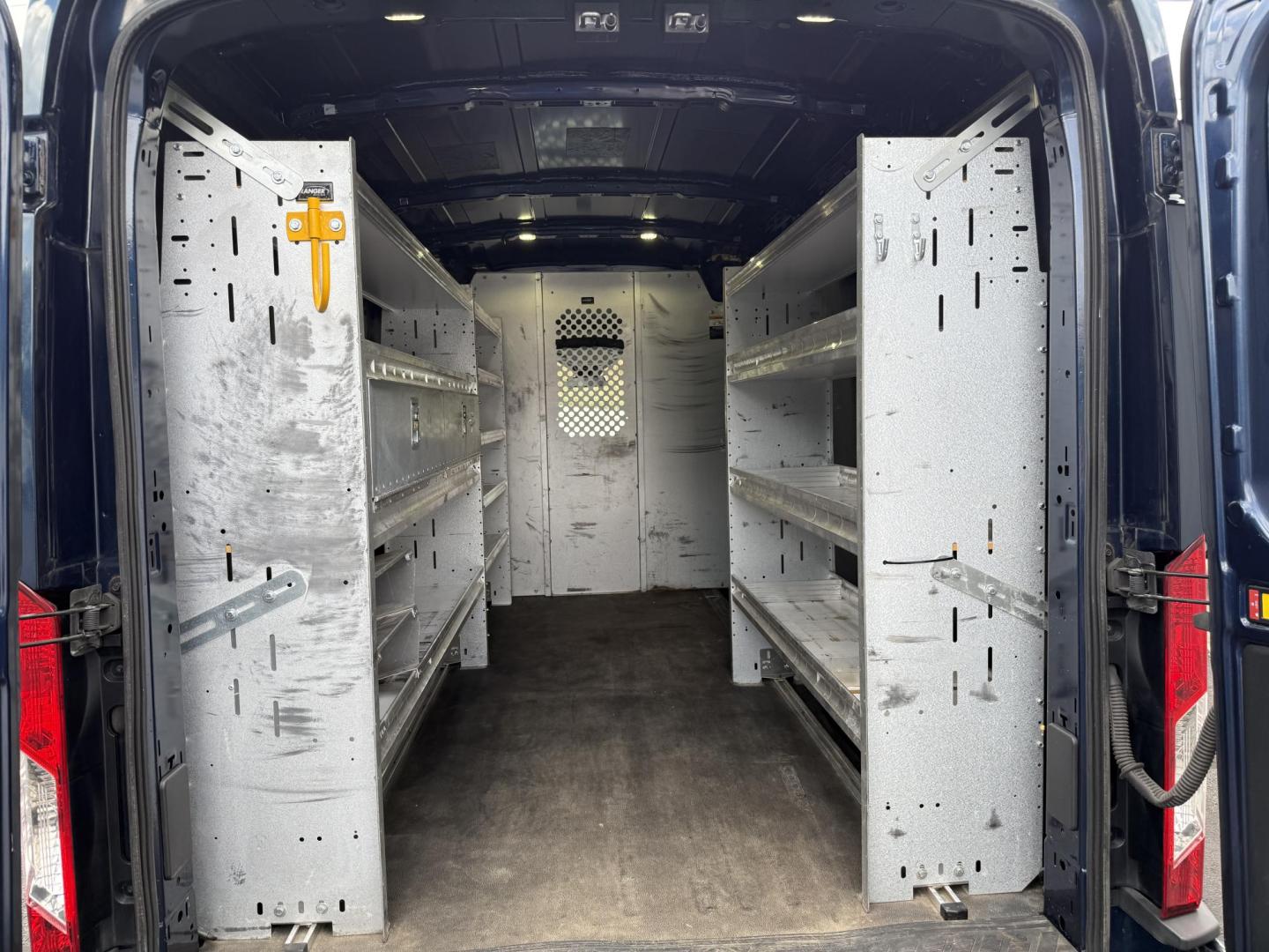 2017 Blue Ford Transit 250 Van Med. Roof w/Sliding Pass. 148-in. WB (1FTYR2CG5HK) with an 3.5L V6 DOHC 24V engine, 6A transmission, located at 8464 Route 219, Brockway, PA, 15824, (814) 265-1330, 41.226871, -78.780518 - Fresh local trade in that was bought originally here and serviced at our service dept. Lots of life left in this 2017 Ford Transit 250 cargo van with V6, automatic trans, air condition, roof rack and more. Great price, well under retail value. - Photo#8