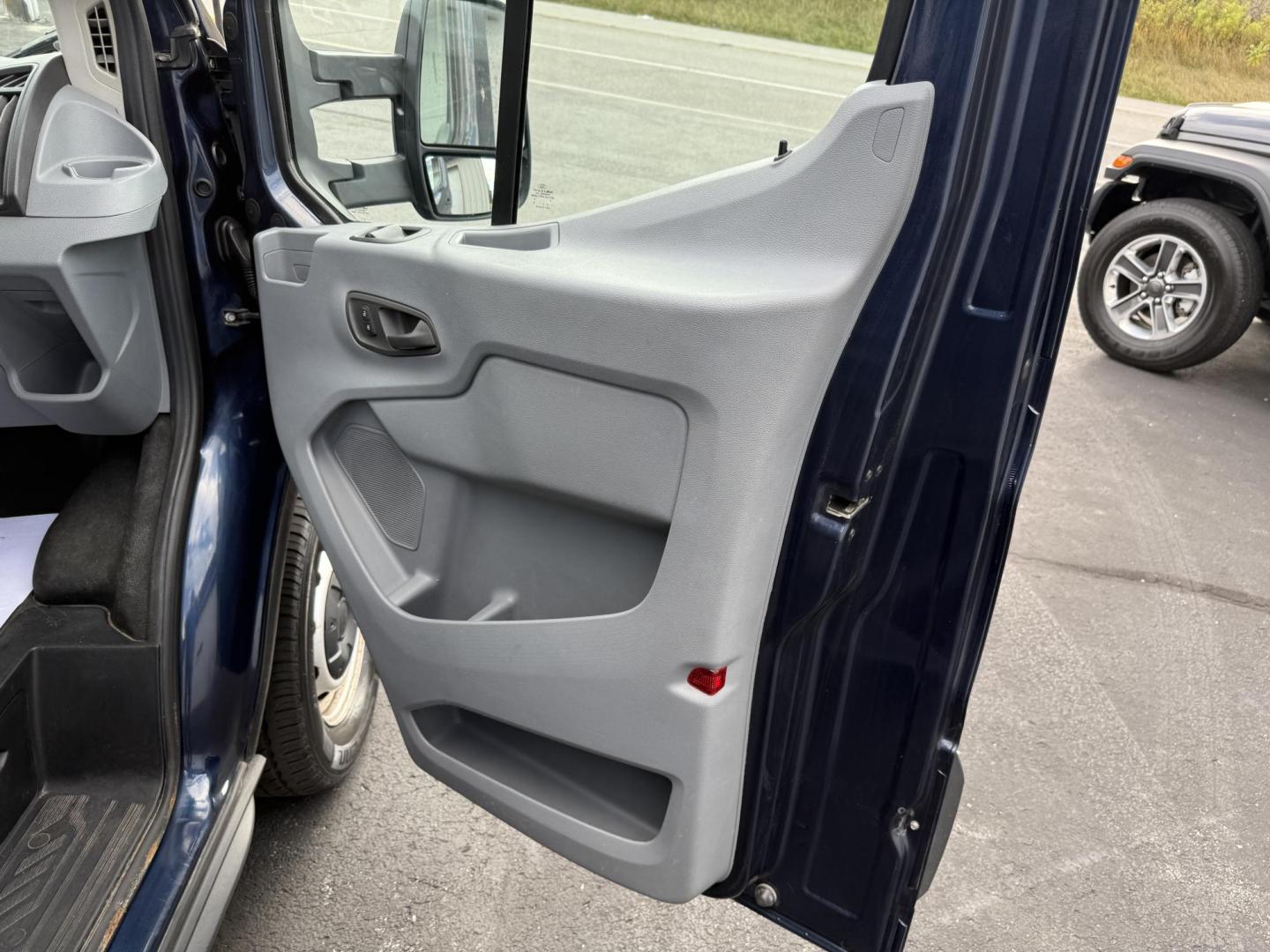 2017 Blue Ford Transit 250 Van Med. Roof w/Sliding Pass. 148-in. WB (1FTYR2CG5HK) with an 3.5L V6 DOHC 24V engine, 6A transmission, located at 8464 Route 219, Brockway, PA, 15824, (814) 265-1330, 41.226871, -78.780518 - Fresh local trade in that was bought originally here and serviced at our service dept. Lots of life left in this 2017 Ford Transit 250 cargo van with V6, automatic trans, air condition, roof rack and more. Great price, well under retail value. - Photo#14