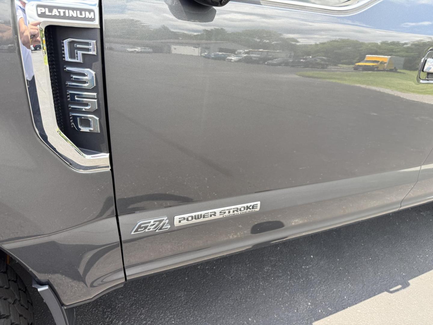 2019 Gray Ford F-350 SD King Ranch Crew Cab 4WD (1FT8W3BT6KE) with an 6.7L V8 OHV 16V DIESEL engine, 6A transmission, located at 8464 Route 219, Brockway, PA, 15824, (814) 265-1330, 41.226871, -78.780518 - Local truck in nice condition and well equipped...Hurry in this is a hard to find truck! 2019 Ford F350 Crew Cab Platinum package with 4wheel drive, leather interior with power/heated seats, diesel, and much more. ONLY 67000 miles. - Photo#2