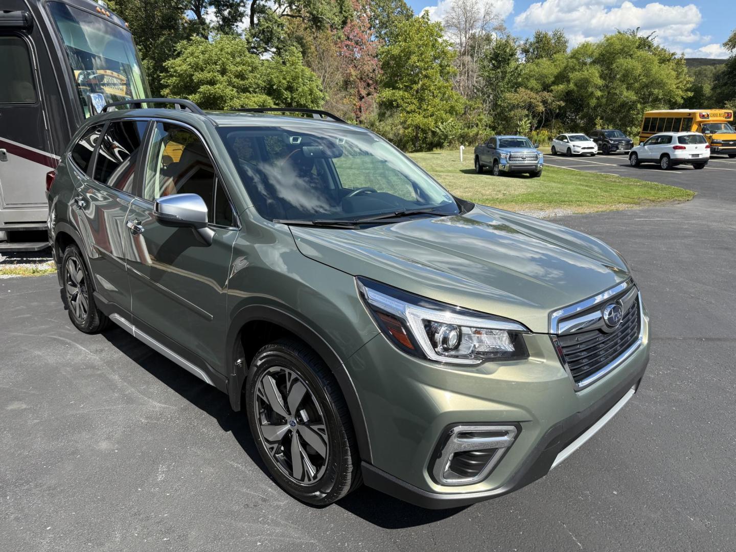 2019 Green Subaru Forester Touring (JF2SKAWC8KH) with an 2.5L H4 SOHC 16V engine, CVT transmission, located at 8464 Route 219, Brockway, PA, 15824, (814) 265-1330, 41.226871, -78.780518 - ONE SHARP LOCAL TRADE IN and in very nice condition. 2019 Subaru Forester Touring pkg with leather interior, power pano roof, navigation, pwr/heated front seats, and much more. This Subaru has only 48000 miles and is serviced up. - Photo#24