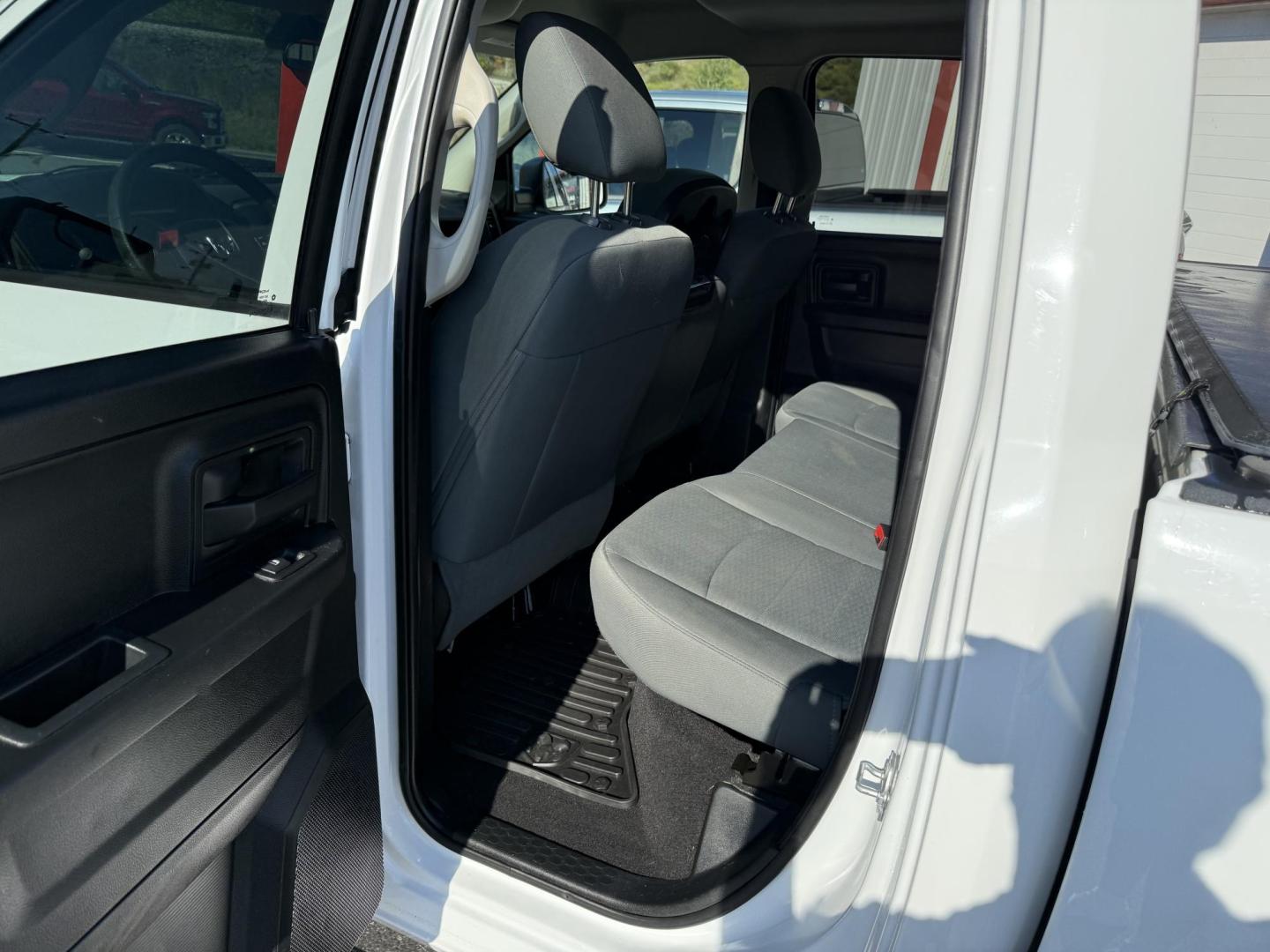 2017 White RAM 1500 Tradesman Quad Cab 4WD (1C6RR7FT7HS) with an 5.7L V8 OHV 16V engine, 8A transmission, located at 8464 Route 219, Brockway, PA, 15824, (814) 265-1330, 41.226871, -78.780518 - Good looking pre owned 2017 Ram 1500 Q/Cab 4wd with HEMI, 20's, air condition, power windows and locks, bed liner and much more. ONLY 88000 miles on this Ram truck and is serviced up! - Photo#8