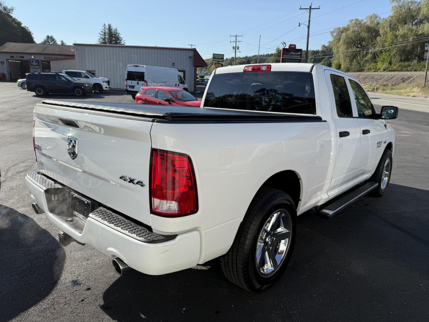 2017 White RAM 1500 Tradesman Quad Cab 4WD (1C6RR7FT7HS) with an 5.7L V8 OHV 16V engine, 8A transmission, located at 8464 Route 219, Brockway, PA, 15824, (814) 265-1330, 41.226871, -78.780518 - Good looking pre owned 2017 Ram 1500 Q/Cab 4wd with HEMI, 20's, air condition, power windows and locks, bed liner and much more. ONLY 88000 miles on this Ram truck and is serviced up! - Photo#13