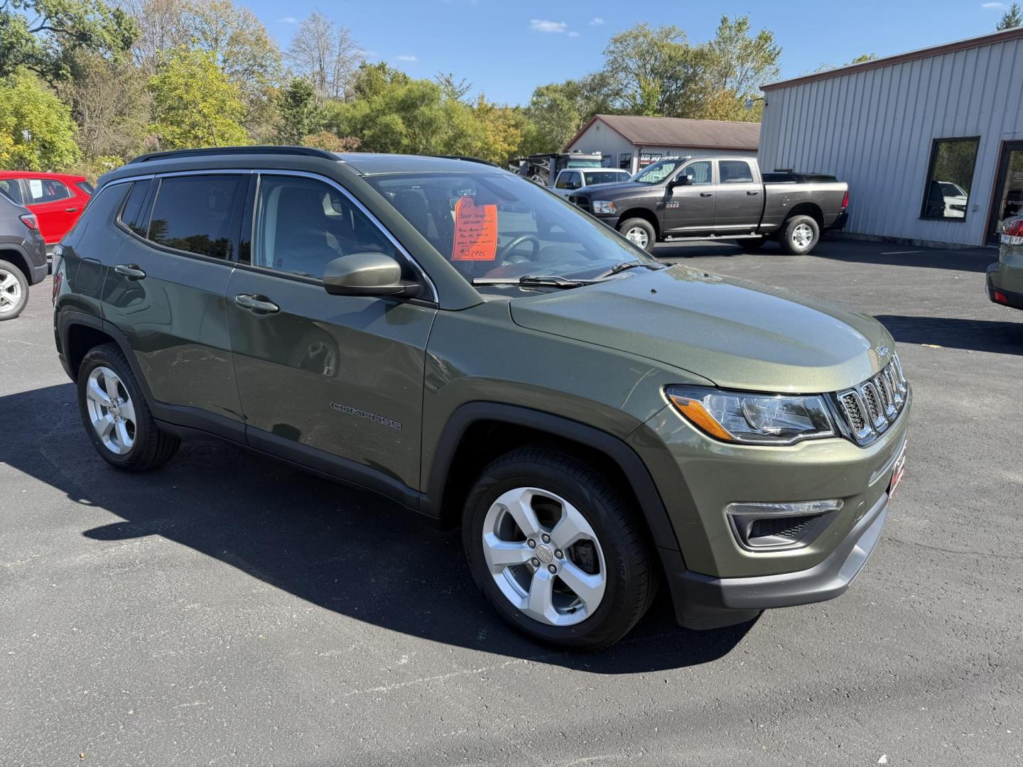 2019 Green Jeep Compass Sport 4WD (3C4NJDBB5KT) with an 2.4L L4 DOHC 16V engine, located at 8464 Route 219, Brockway, PA, 15824, (814) 265-1330, 41.226871, -78.780518 - Photo#22