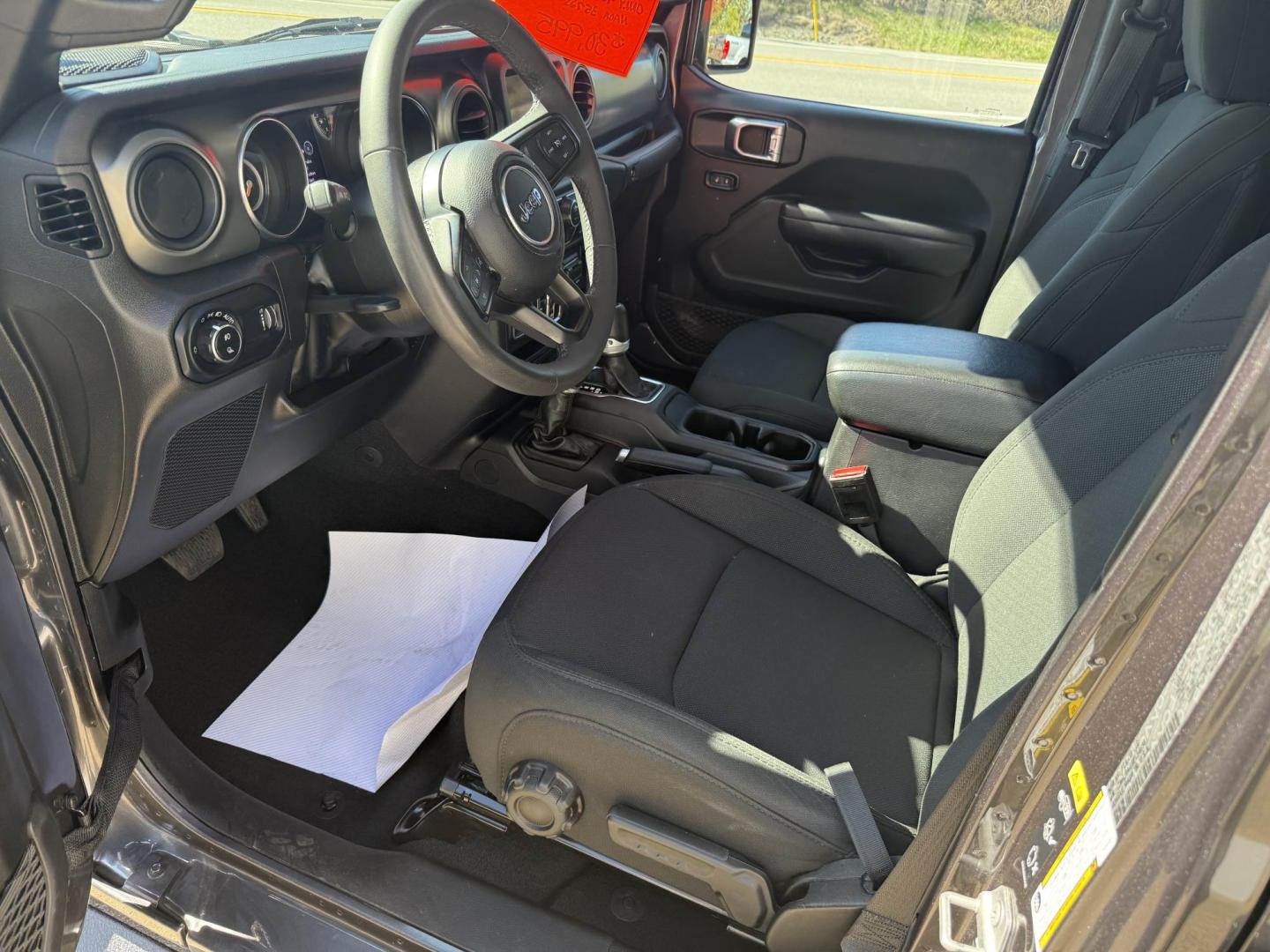 2023 Charcoal Jeep Gladiator Sport (1C6HJTAG8PL) with an 3.6L V6 DOHC 24V engine, 6M transmission, located at 8464 Route 219, Brockway, PA, 15824, (814) 265-1330, 41.226871, -78.780518 - Good looking pre owned 2023 Jeep Gladiator SPORT S 4wd with V6, air condition, power windows and locks, and much more. ONLY 40000 miles and this Jeep has been serviced up. - Photo#4