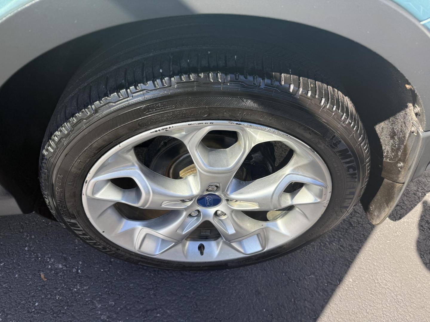 2013 Green Ford Escape Titanium 4WD (1FMCU9J93DU) with an 2.0L L4 DOHC 16V engine, 6-Speed Automatic transmission, located at 8464 Route 219, Brockway, PA, 15824, (814) 265-1330, 41.226871, -78.780518 - Local vehicle in very nice shape and has very low miles. This 2013 Ford Escape Titanium has cloth/leather trimed seating with pwr/heated front seats, big screen radio with back up camera, hitch and only 74900 miles. - Photo#9
