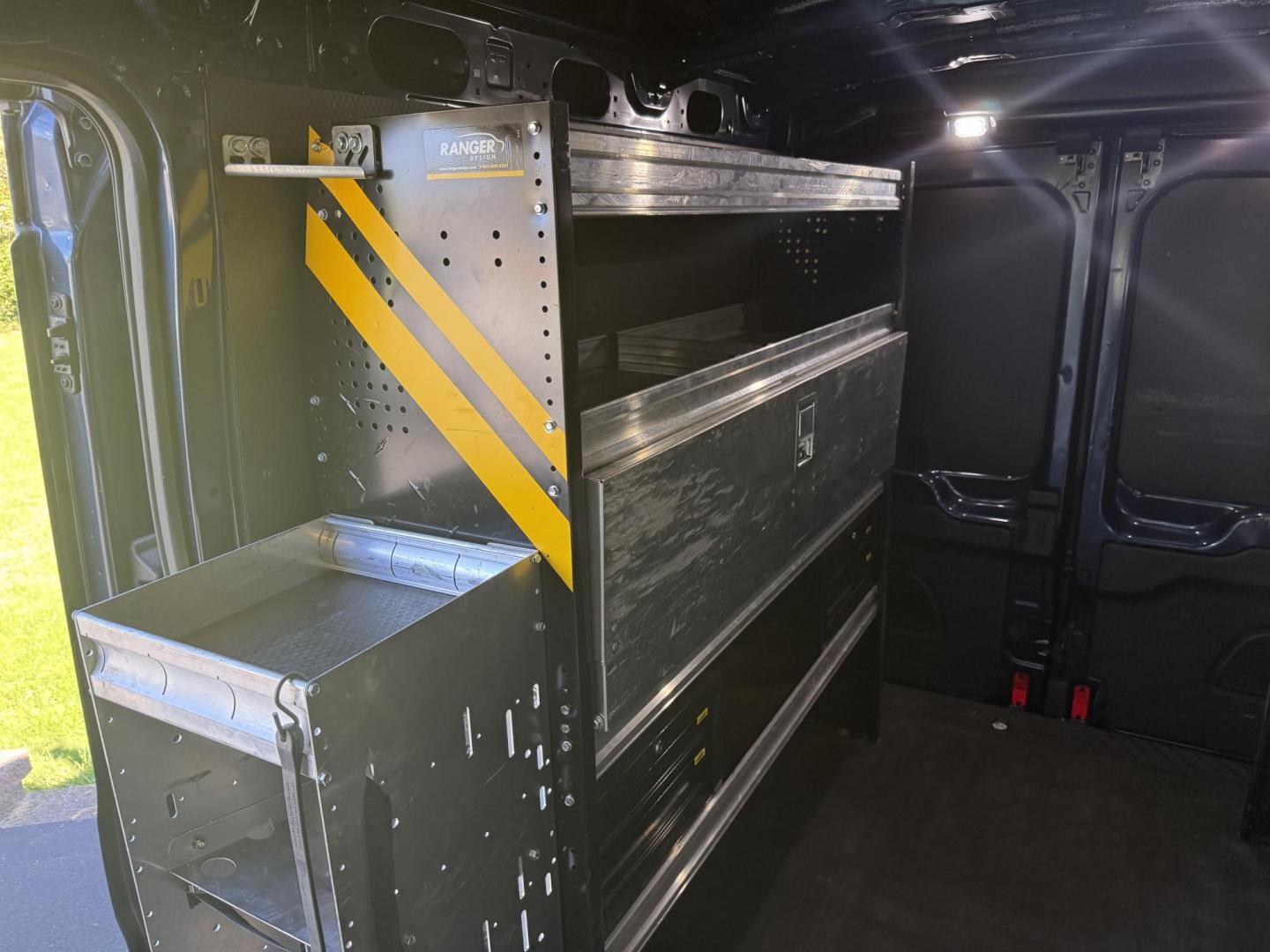 2020 Blue Ford Transit 250 Van Med. Roof w/Sliding Pass. 130-in. WB (1FTBR1CG7LK) with an 3.5L V6 DOHC 24V engine, 6A transmission, located at 8464 Route 219, Brockway, PA, 15824, (814) 265-1330, 41.226871, -78.780518 - Photo#10