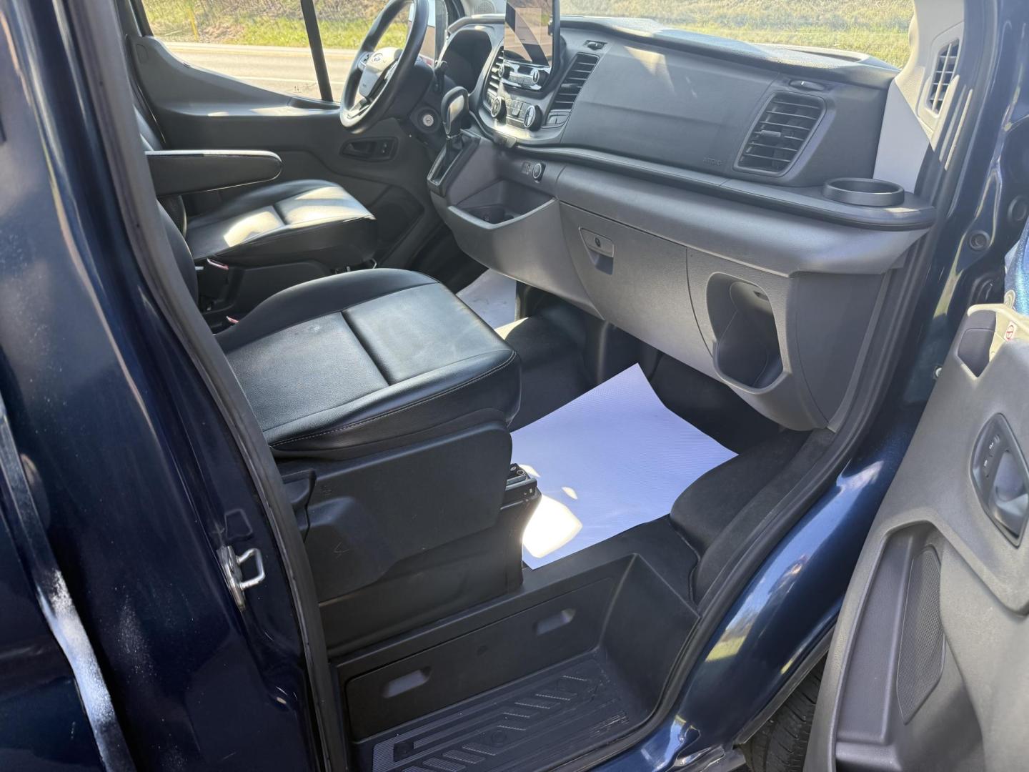 2020 Blue Ford Transit 250 Van Med. Roof w/Sliding Pass. 130-in. WB (1FTBR1CG7LK) with an 3.5L V6 DOHC 24V engine, 6A transmission, located at 8464 Route 219, Brockway, PA, 15824, (814) 265-1330, 41.226871, -78.780518 - Photo#12