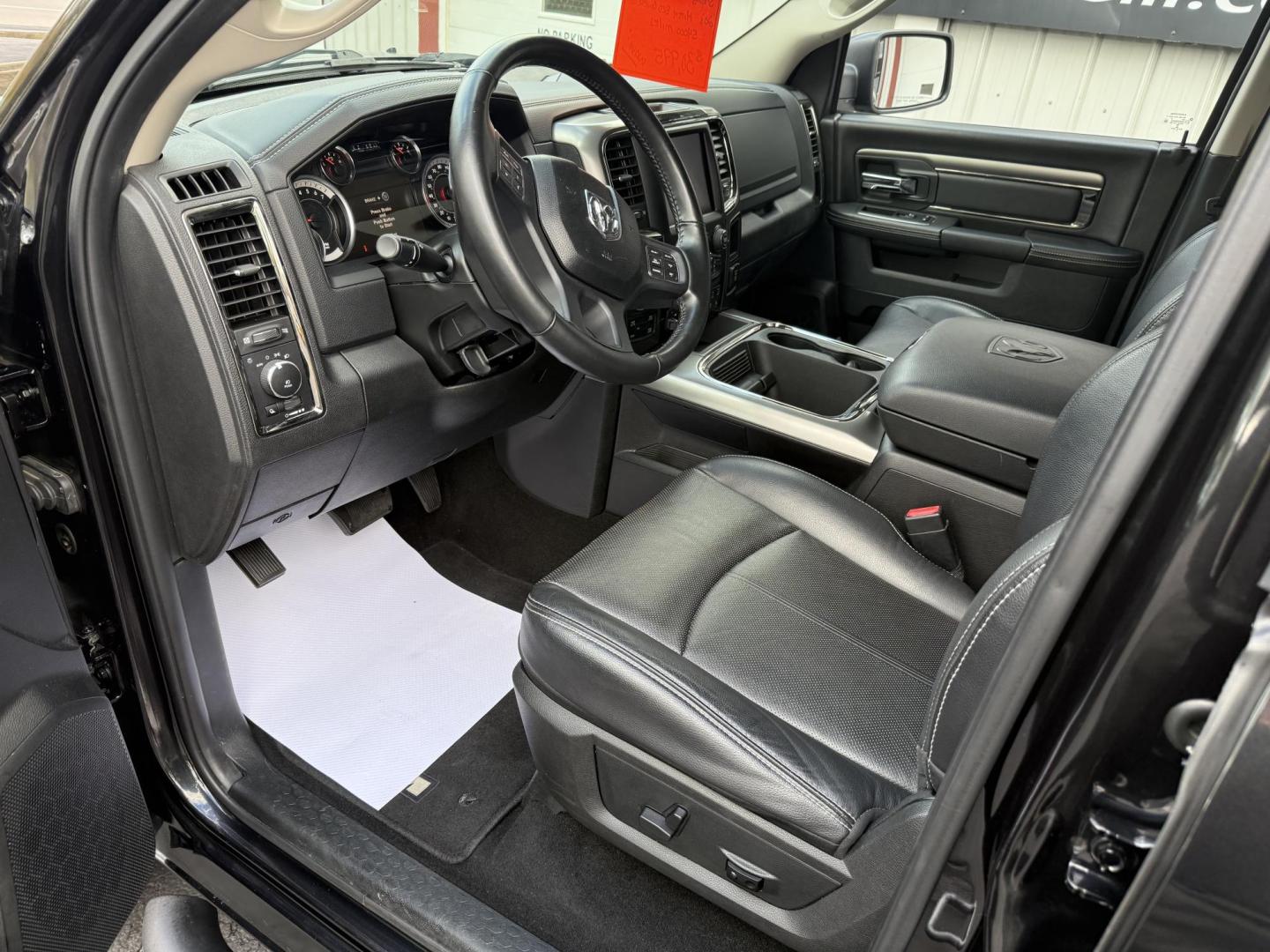 2018 Black RAM 1500 Sport Crew Cab SWB 4WD (1C6RR7MT2JS) with an 5.7L V8 OHV 16V engine, 8A transmission, located at 8464 Route 219, Brockway, PA, 15824, (814) 265-1330, 41.226871, -78.780518 - ONE SHARP TRUCK...2018 Ram 1500 Crew Cab Sport 4wd with HEMI, a/c, power/heated front seats, navigation, sunroof, hitch, 20's, bed cover, and only 55000 miles. This Ram truck is serviced and ready to go...save thousands from retail value. - Photo#4
