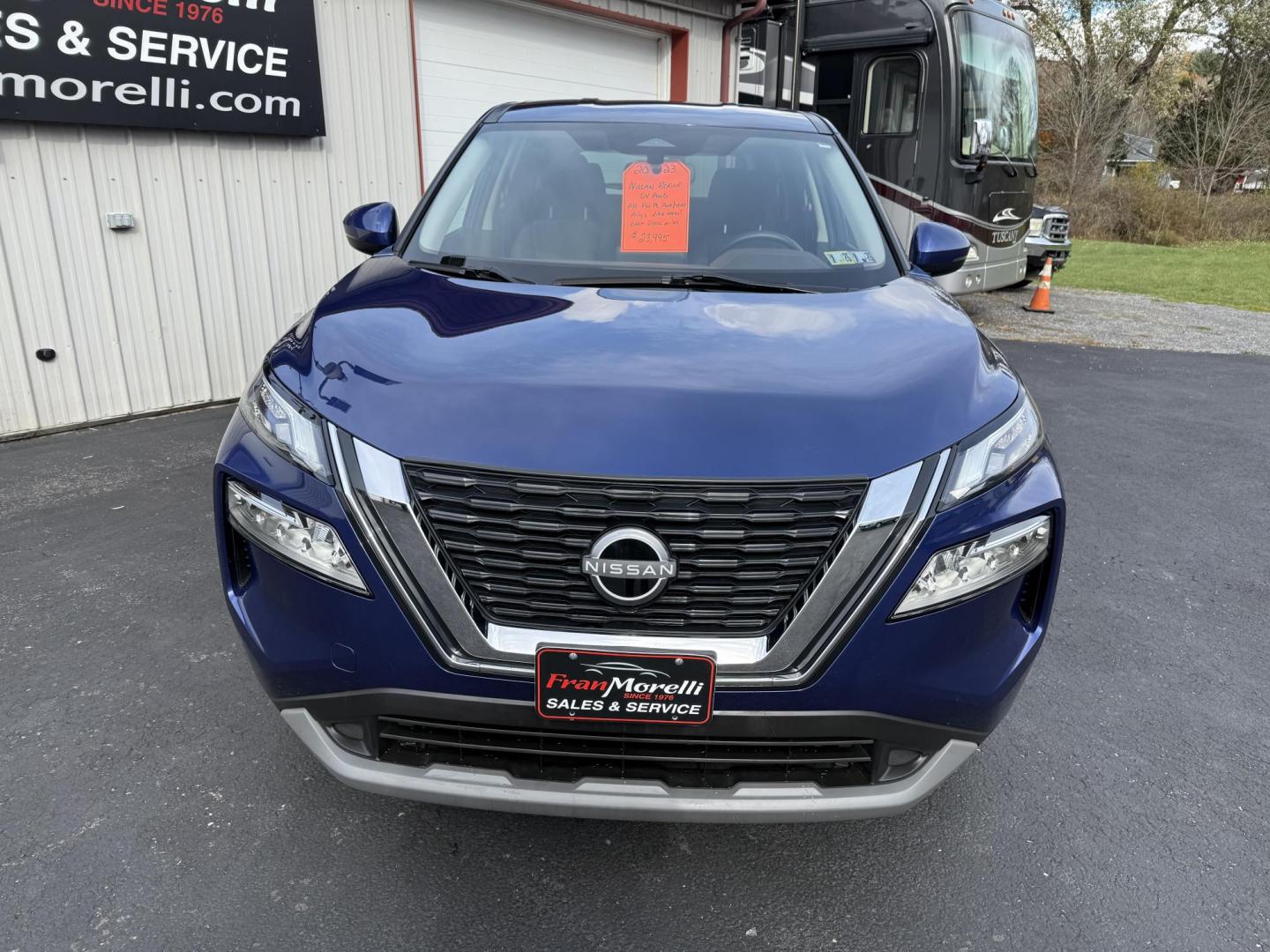 2023 Blue Nissan Rogue SV AWD (JN8BT3BB9PW) with an 2.5L L4 DOHC 16V engine, CVT transmission, located at 8464 Route 219, Brockway, PA, 15824, (814) 265-1330, 41.226871, -78.780518 - Photo#21