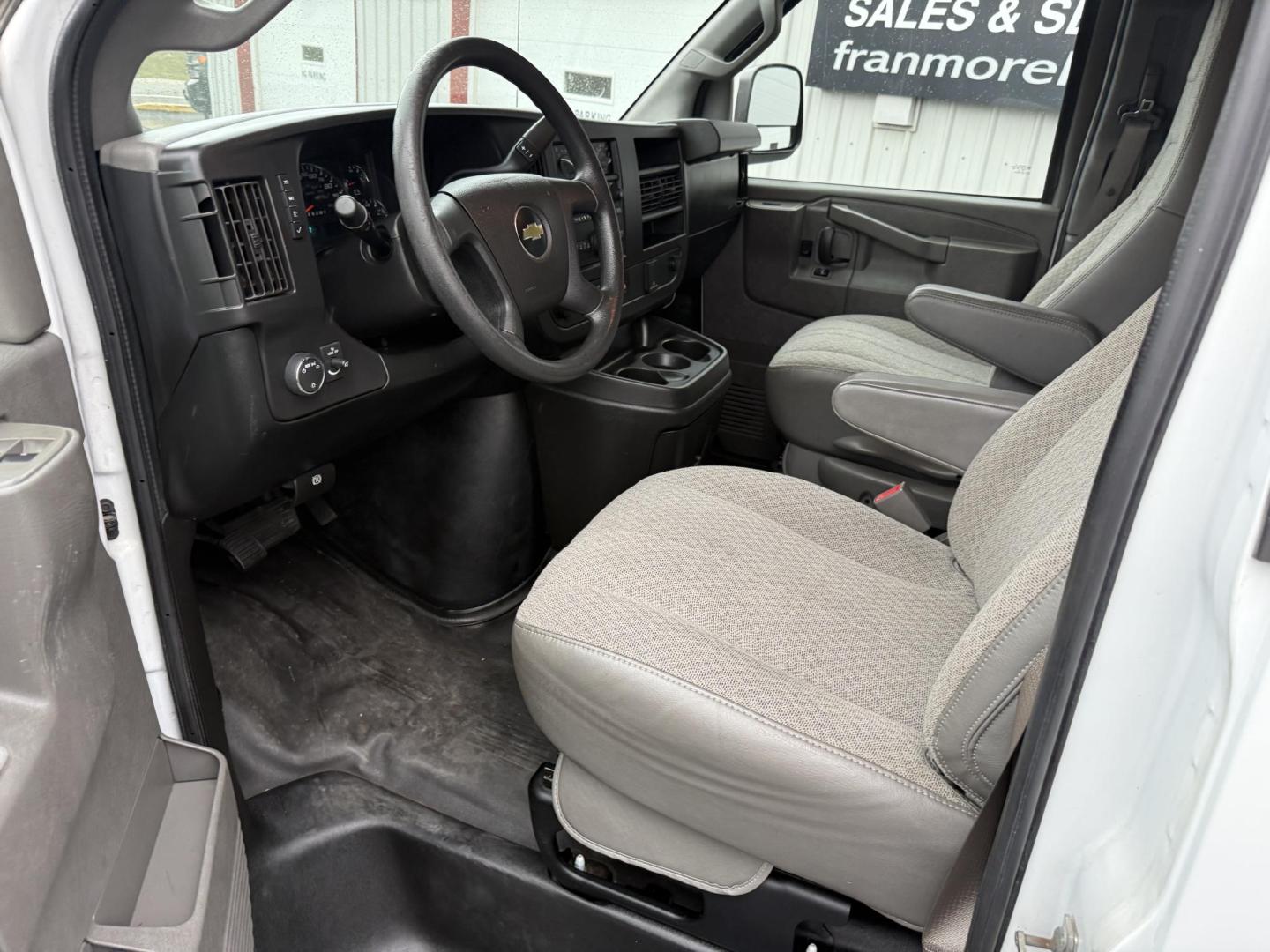 2019 White Chevrolet Express 3500 Cargo Extended (1GCZGHFG1K1) with an 6.0L V8 OHV 16V FFV engine, 6A transmission, located at 8464 Route 219, Brockway, PA, 15824, (814) 265-1330, 41.226871, -78.780518 - Must see 2019 Chev G3500 Cargo long base van well equipped with air condition, power windows and locks, and ONLY 87000 miles. Serviced up for delivery. - Photo#1
