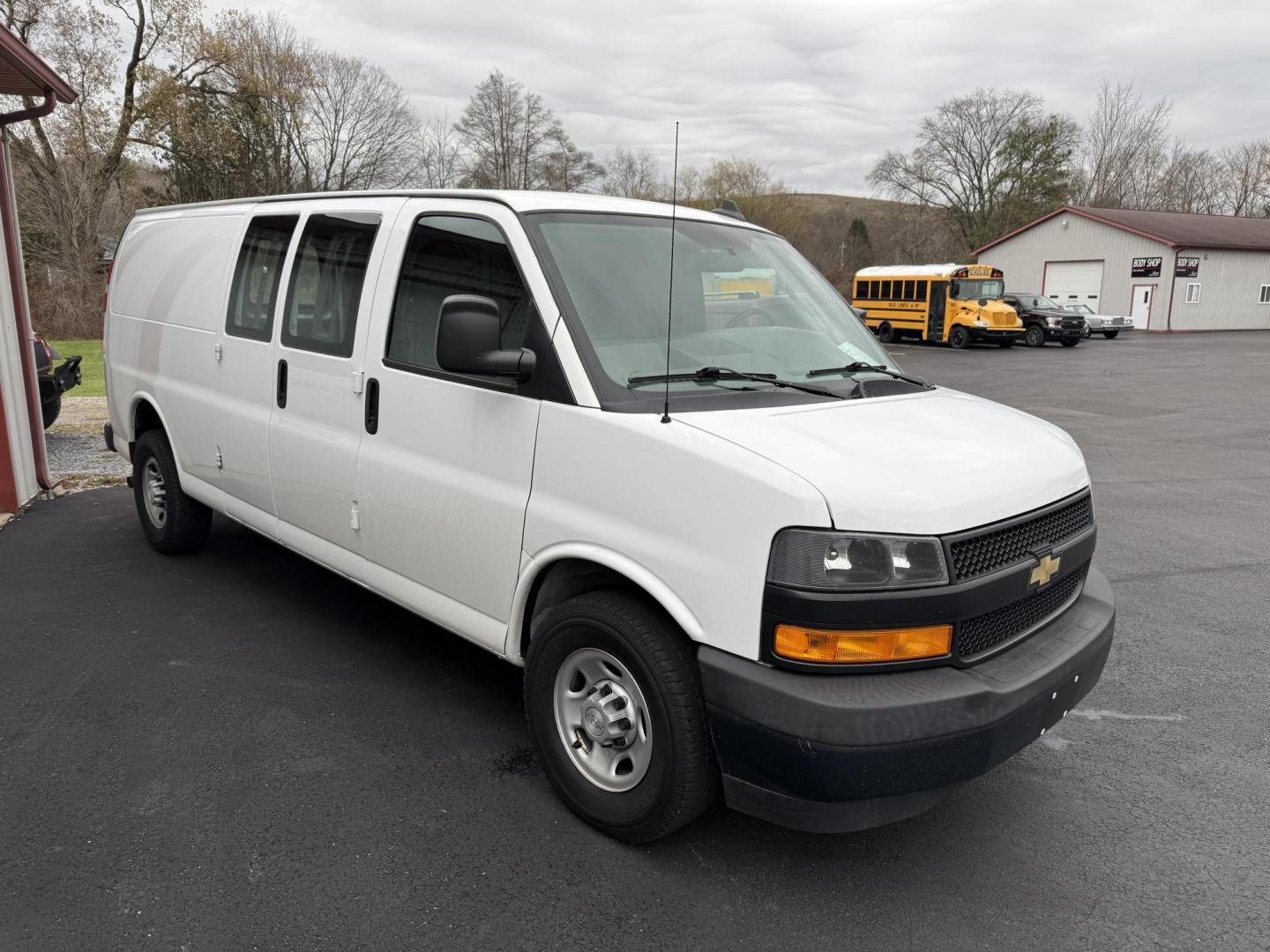 2019 White Chevrolet Express 3500 Cargo Extended (1GCZGHFG1K1) with an 6.0L V8 OHV 16V FFV engine, 6A transmission, located at 8464 Route 219, Brockway, PA, 15824, (814) 265-1330, 41.226871, -78.780518 - Must see 2019 Chev G3500 Cargo long base van well equipped with air condition, power windows and locks, and ONLY 87000 miles. Serviced up for delivery. - Photo#12