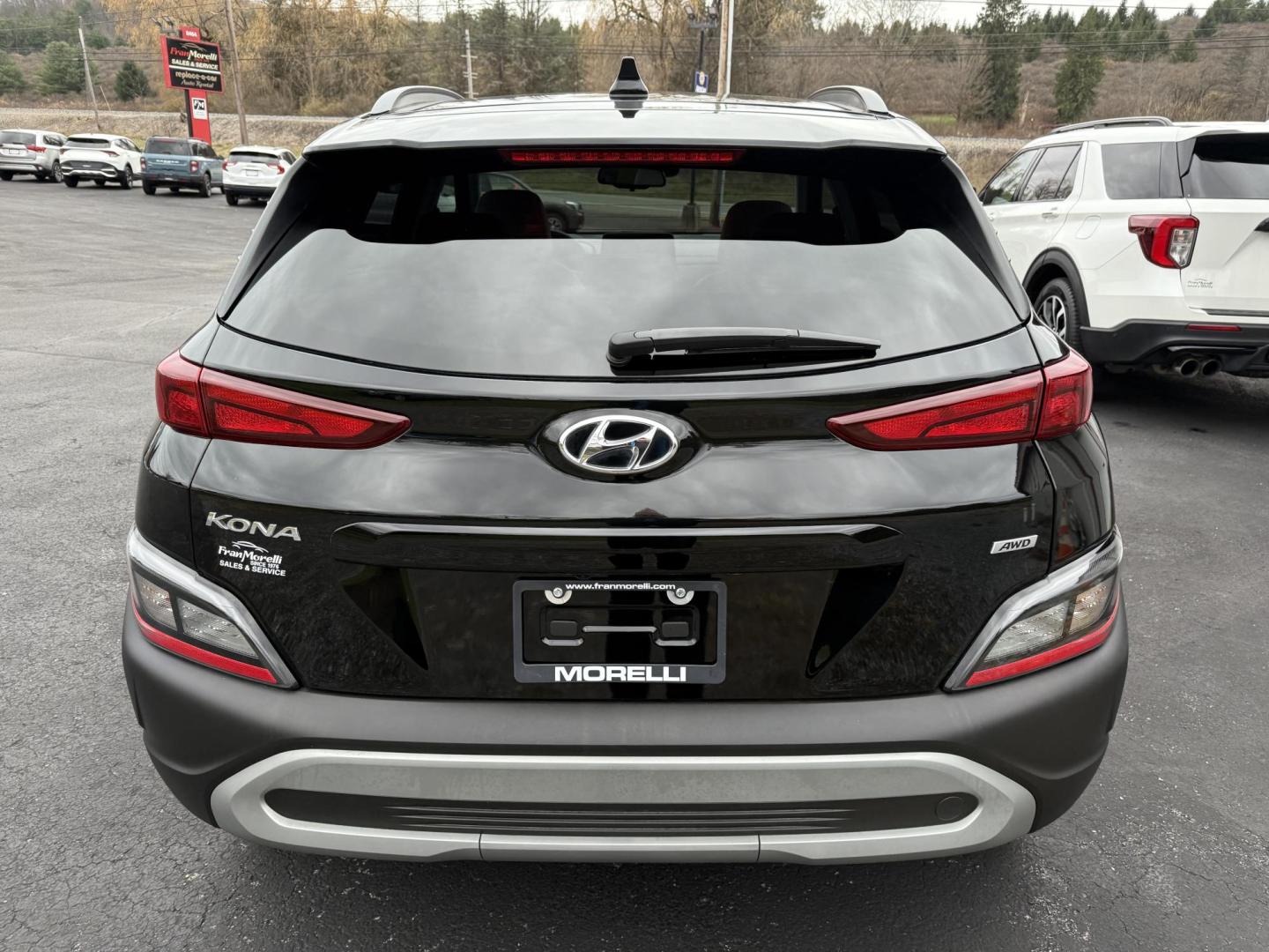 2023 Black Hyundai Kona SEL AWD (KM8K6CAB5PU) with an 2.0L L4 DOHC 16V engine, CVT transmission, located at 8464 Route 219, Brockway, PA, 15824, (814) 265-1330, 41.226871, -78.780518 - Must see 2023 Hyundai Kona SEL AWD with air condition, power windows and locks, power seat, factory alloy wheels and ONLY 6000 miles! This suv is serviced up and comes with remaining factory warranty. - Photo#10