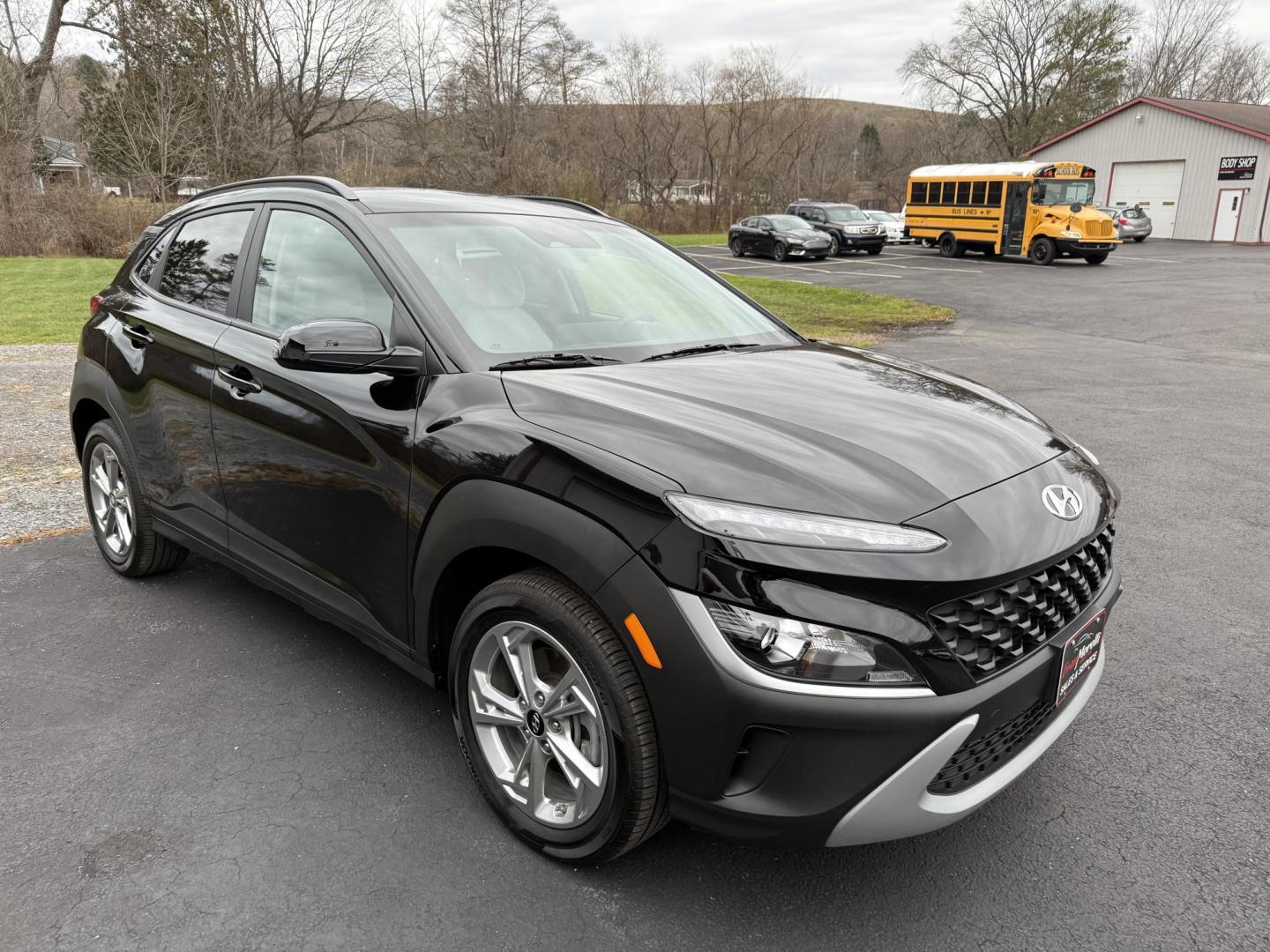 2023 Black Hyundai Kona SEL AWD (KM8K6CAB5PU) with an 2.0L L4 DOHC 16V engine, CVT transmission, located at 8464 Route 219, Brockway, PA, 15824, (814) 265-1330, 41.226871, -78.780518 - Must see 2023 Hyundai Kona SEL AWD with air condition, power windows and locks, power seat, factory alloy wheels and ONLY 6000 miles! This suv is serviced up and comes with remaining factory warranty. - Photo#19