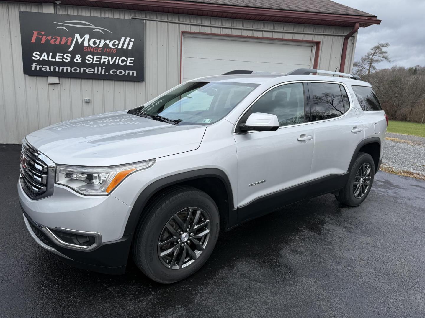 2019 Silver GMC Acadia SLT-1 FWD (1GKKNMLS6KZ) with an 3.6L V6 DOHC 24V engine, 6A transmission, located at 8464 Route 219, Brockway, PA, 15824, (814) 265-1330, 41.226871, -78.780518 - Photo#0