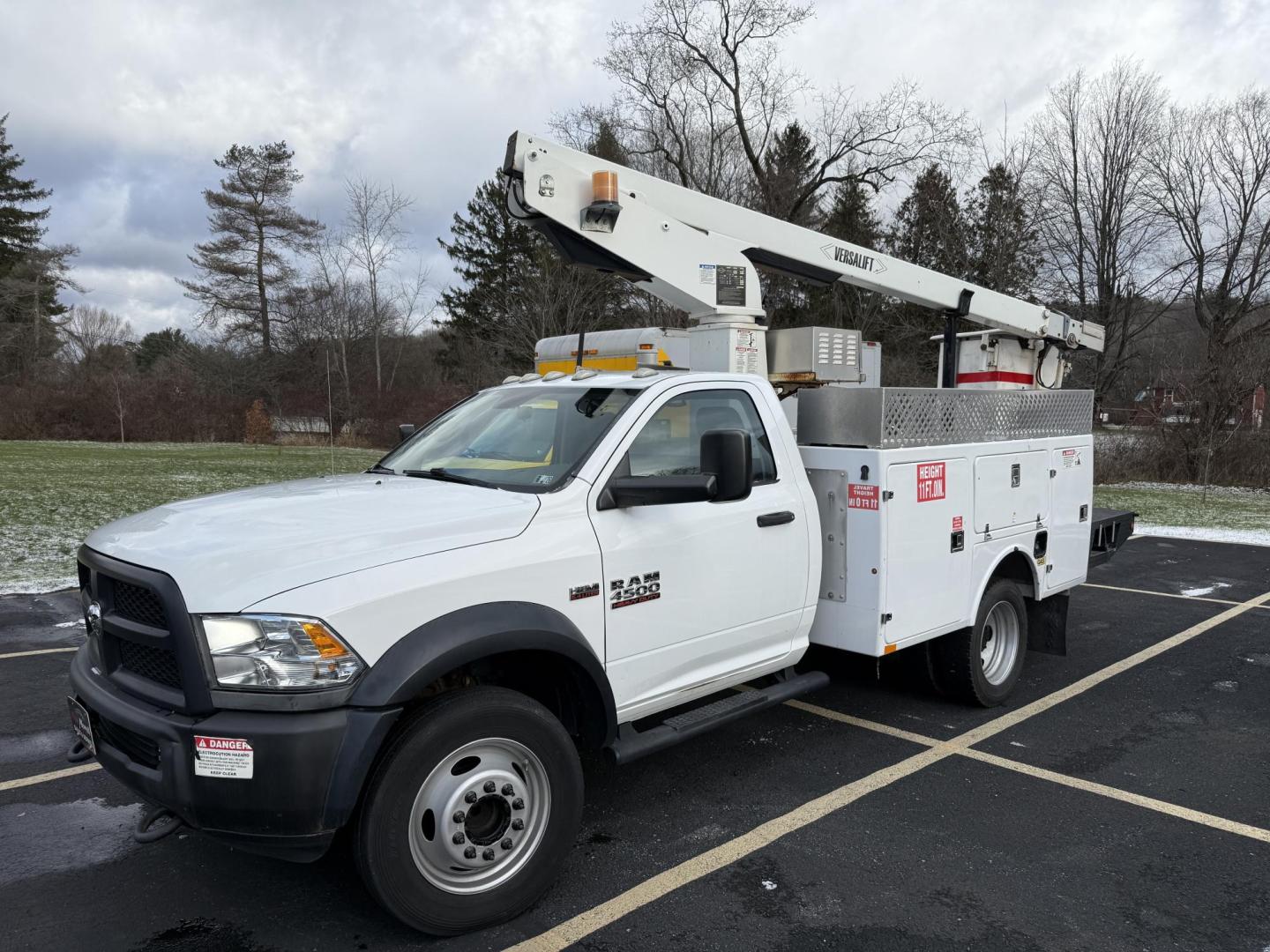2014 White RAM 4500 Regular Cab SWB 2WD DRW (3C7WRKAJ7EG) with an 6.4L V8 OHV 16V engine, located at 8464 Route 219, Brockway, PA, 15824, (814) 265-1330, 41.226871, -78.780518 - Photo#0