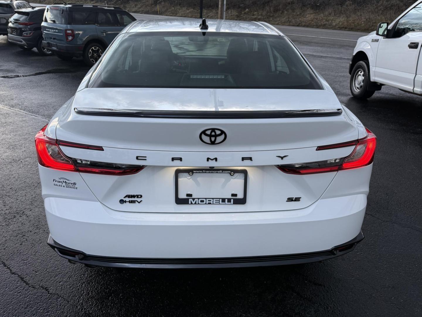 2026 White Toyota Camry Hybrid SE AWD (4T1DBADK7TU) with an 2.5L L4 DOHC 16V HYBRID engine, 1A transmission, located at 8464 Route 219, Brockway, PA, 15824, (814) 265-1330, 41.226871, -78.780518 - Must see 2026 Toyota Camry Nightline pkg ALL WHEEL DRIVE well equipped with leather interior, power/heated front seats, sunroof and much more. Local trade that was over$37000 new. Hurry in this one won't last long. Lots of factory warranty remaining. Serviced up. - Photo#9