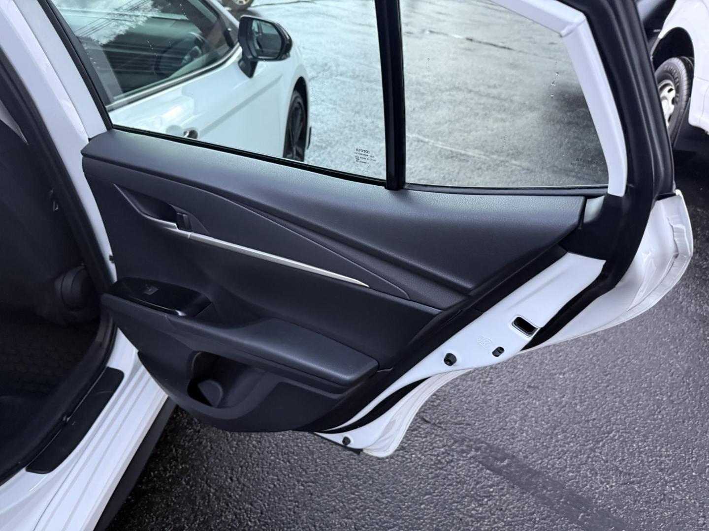 2026 White Toyota Camry Hybrid SE AWD (4T1DBADK7TU) with an 2.5L L4 DOHC 16V HYBRID engine, 1A transmission, located at 8464 Route 219, Brockway, PA, 15824, (814) 265-1330, 41.226871, -78.780518 - Must see 2026 Toyota Camry Nightline pkg ALL WHEEL DRIVE well equipped with leather interior, power/heated front seats, sunroof and much more. Local trade that was over$37000 new. Hurry in this one won't last long. Lots of factory warranty remaining. Serviced up. - Photo#13