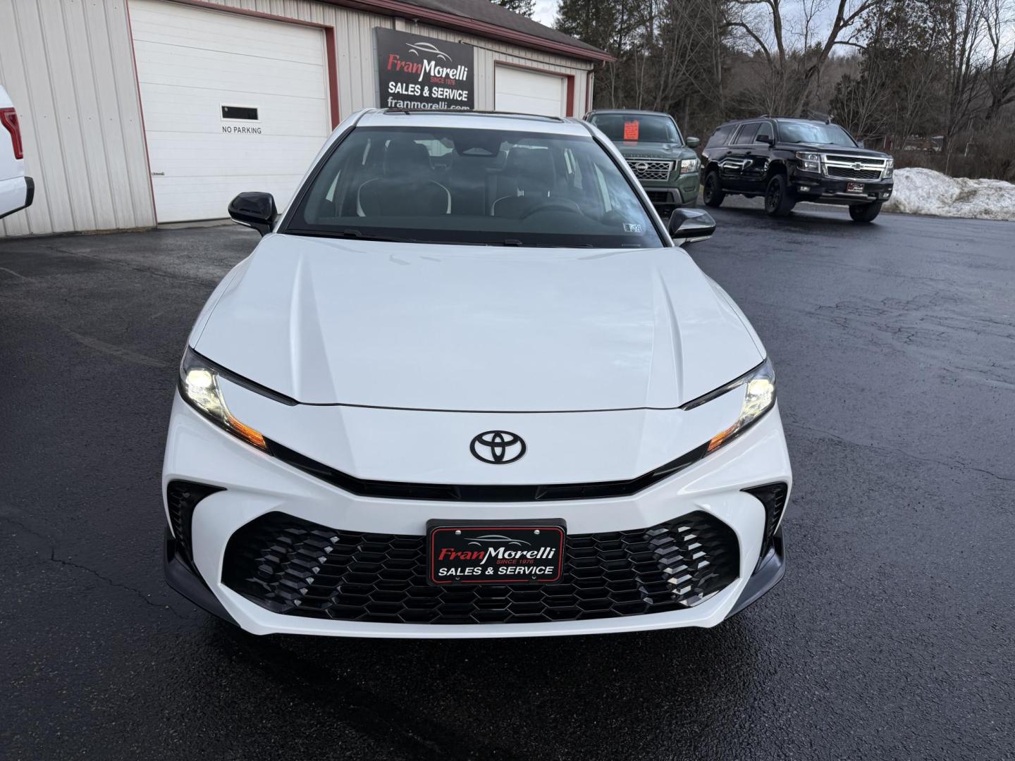 2026 White Toyota Camry Hybrid SE AWD (4T1DBADK7TU) with an 2.5L L4 DOHC 16V HYBRID engine, 1A transmission, located at 8464 Route 219, Brockway, PA, 15824, (814) 265-1330, 41.226871, -78.780518 - Must see 2026 Toyota Camry Nightline pkg ALL WHEEL DRIVE well equipped with leather interior, power/heated front seats, sunroof and much more. Local trade that was over$37000 new. Hurry in this one won't last long. Lots of factory warranty remaining. Serviced up. - Photo#17
