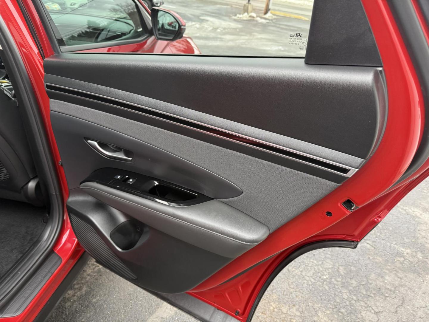 2022 Red Hyundai Tucson Limited AWD (5NMJECAE1NH) with an 2.5L L4 DOHC 16V engine, 8A transmission, located at 8464 Route 219, Brockway, PA, 15824, (814) 265-1330, 41.226871, -78.780518 - ONE SHARP VEHICLE...stop in and check out this 2022 Hyundai Tucson Limited all wheel drive with leather interior, power/heated front seats, pano roof, navigation, factory alloy wheels, ONLY 21000 miles and much more. Serviced up and comes with a warranty. - Photo#15