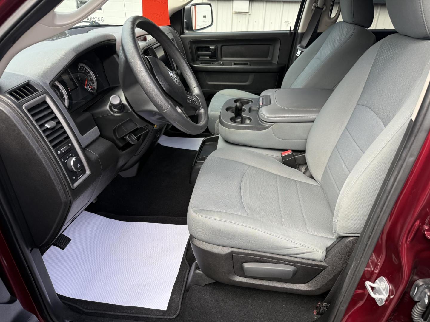 2019 Burgandy RAM 1500 Tradesman Crew Cab SWB 4WD (1C6RR7KT0KS) with an 5.7L V8 OHV 16V engine, 8A transmission, located at 8464 Route 219, Brockway, PA, 15824, (814) 265-1330, 41.226871, -78.780518 - One sharp 2019 Ram 1500 Crew Cab Express package 4wd with Hemi motor, air condition, power windows and locks, hitch, factory 20's, fiberglass cap and ONLY 36000 miles. Serviced and comes with a warranty. - Photo#4