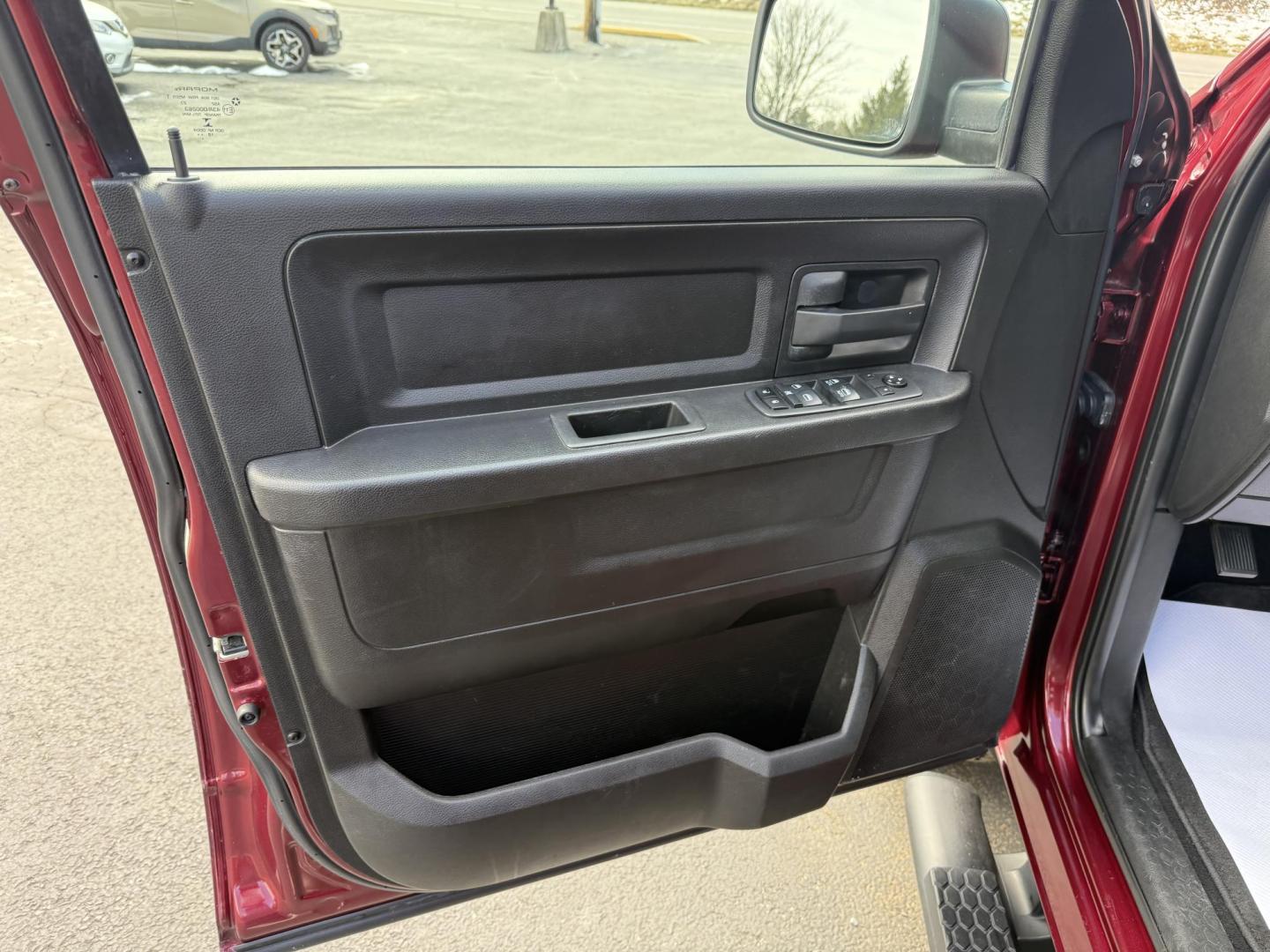 2019 Burgandy RAM 1500 Tradesman Crew Cab SWB 4WD (1C6RR7KT0KS) with an 5.7L V8 OHV 16V engine, 8A transmission, located at 8464 Route 219, Brockway, PA, 15824, (814) 265-1330, 41.226871, -78.780518 - One sharp 2019 Ram 1500 Crew Cab Express package 4wd with Hemi motor, air condition, power windows and locks, hitch, factory 20's, fiberglass cap and ONLY 36000 miles. Serviced and comes with a warranty. - Photo#5