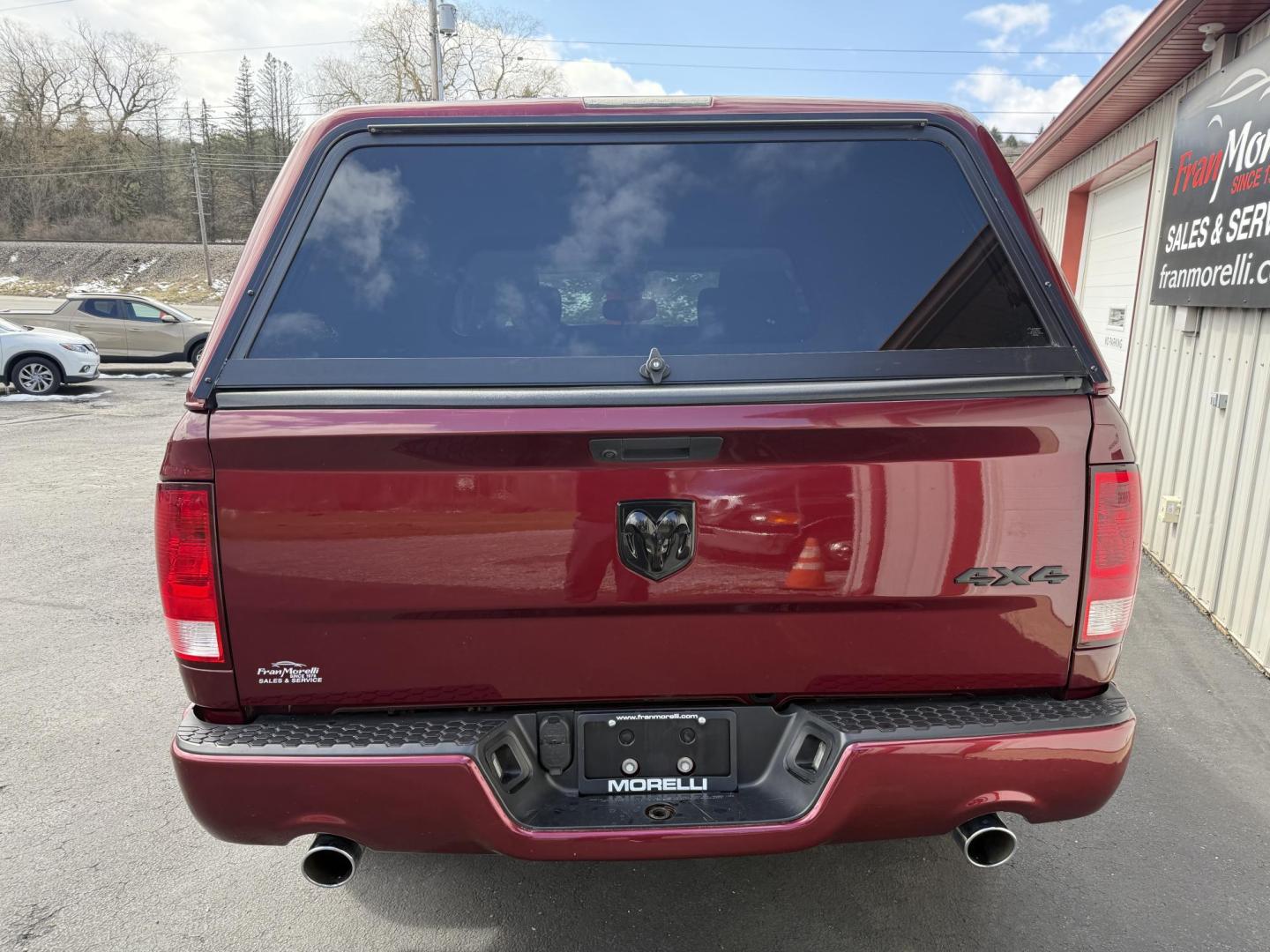 2019 Burgandy RAM 1500 Tradesman Crew Cab SWB 4WD (1C6RR7KT0KS) with an 5.7L V8 OHV 16V engine, 8A transmission, located at 8464 Route 219, Brockway, PA, 15824, (814) 265-1330, 41.226871, -78.780518 - One sharp 2019 Ram 1500 Crew Cab Express package 4wd with Hemi motor, air condition, power windows and locks, hitch, factory 20's, fiberglass cap and ONLY 36000 miles. Serviced and comes with a warranty. - Photo#11