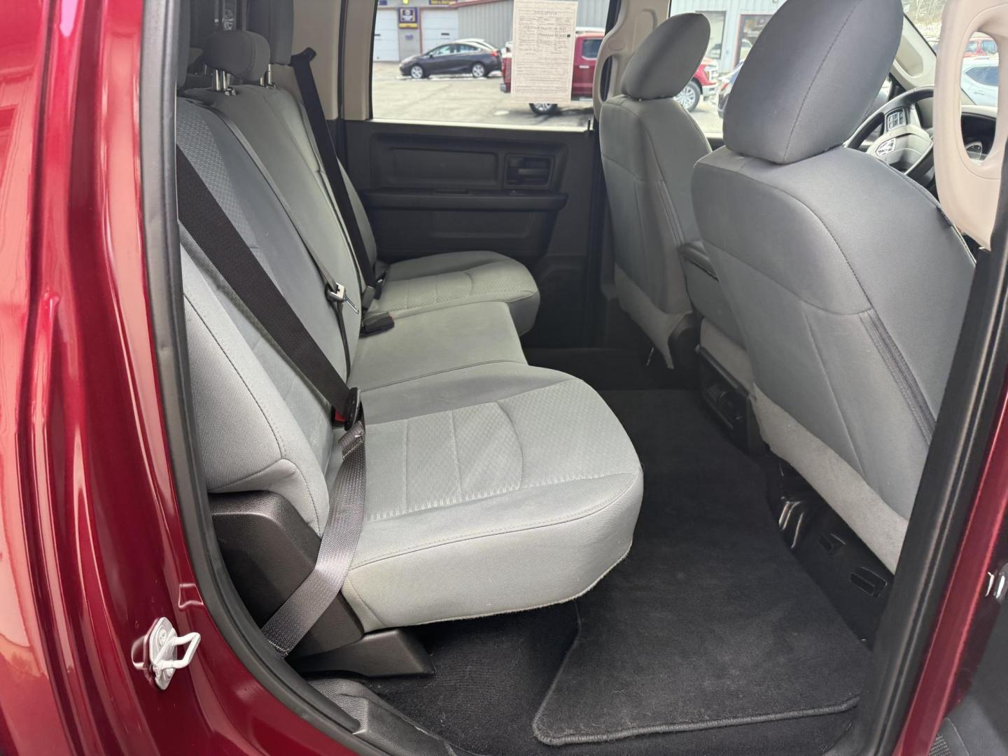 2019 Burgandy RAM 1500 Tradesman Crew Cab SWB 4WD (1C6RR7KT0KS) with an 5.7L V8 OHV 16V engine, 8A transmission, located at 8464 Route 219, Brockway, PA, 15824, (814) 265-1330, 41.226871, -78.780518 - One sharp 2019 Ram 1500 Crew Cab Express package 4wd with Hemi motor, air condition, power windows and locks, hitch, factory 20's, fiberglass cap and ONLY 36000 miles. Serviced and comes with a warranty. - Photo#13