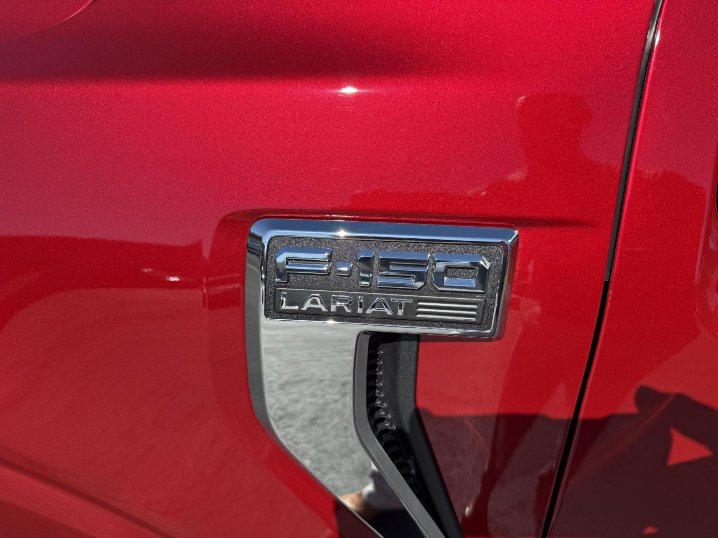 2025 Red Ford F-150 Lariat SuperCrew 4WD (1FTFW5L87SF) with an 3.5 V6 engine, 6A transmission, located at 8464 Route 219, Brockway, PA, 15824, (814) 265-1330, 41.226871, -78.780518 - Local 1-owner 2025 Ford F150 Crew Cab Lariat with ONLY 4300 miles. This truck stickered new for $70,000. Leather interior with cool/heated/power front seats. Navigation, 3.5/V6 Ecoboost, air condition, power equipment, tow package, bed cover/liner, Rear sliding window and much more. This Ford truck - Photo#2