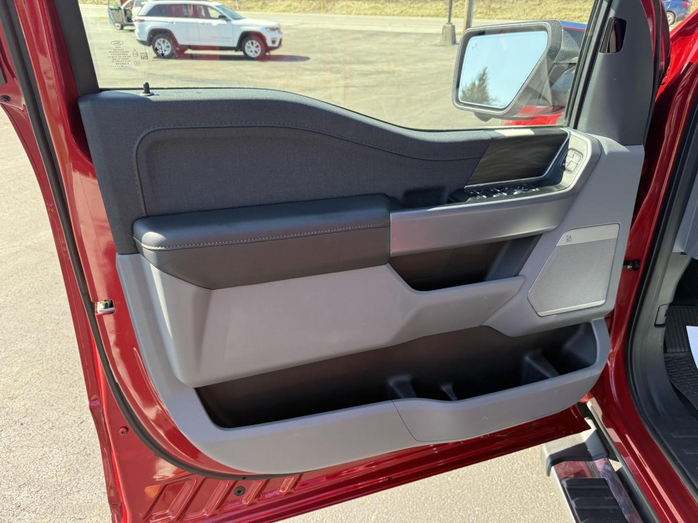 2025 Red Ford F-150 Lariat SuperCrew 4WD (1FTFW5L87SF) with an 3.5 V6 engine, 6A transmission, located at 8464 Route 219, Brockway, PA, 15824, (814) 265-1330, 41.226871, -78.780518 - Local 1-owner 2025 Ford F150 Crew Cab Lariat with ONLY 4300 miles. This truck stickered new for $70,000. Leather interior with cool/heated/power front seats. Navigation, 3.5/V6 Ecoboost, air condition, power equipment, tow package, bed cover/liner, Rear sliding window and much more. This Ford truck - Photo#5