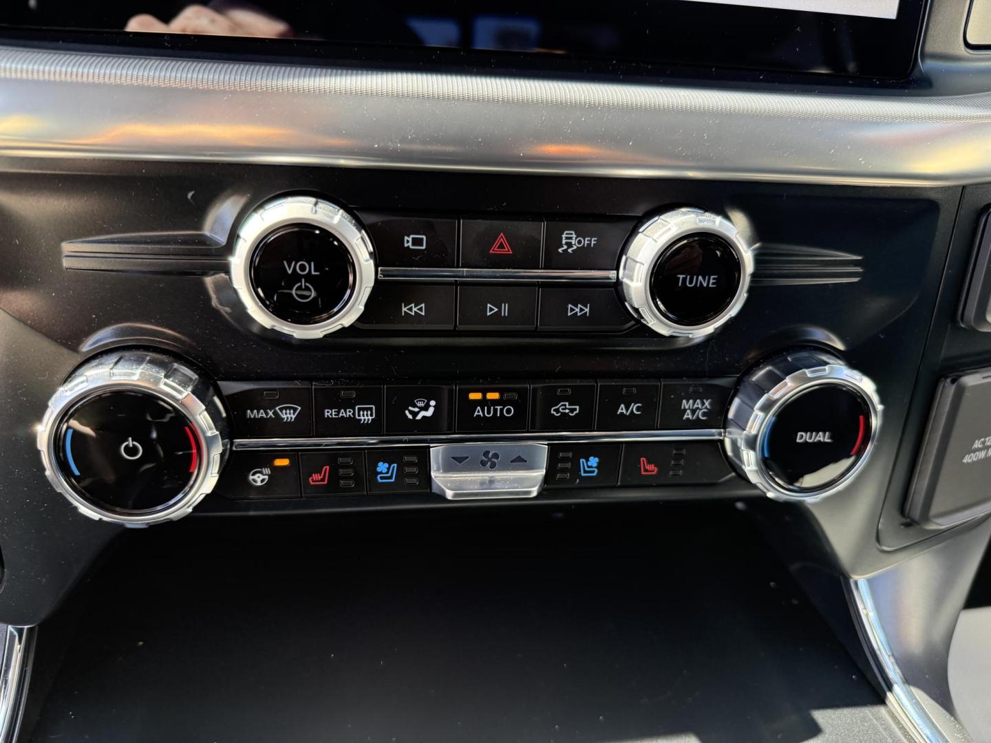 2025 Red Ford F-150 Lariat SuperCrew 4WD (1FTFW5L87SF) with an 3.5 V6 engine, 6A transmission, located at 8464 Route 219, Brockway, PA, 15824, (814) 265-1330, 41.226871, -78.780518 - Local 1-owner 2025 Ford F150 Crew Cab Lariat with ONLY 4300 miles. This truck stickered new for $70,000. Leather interior with cool/heated/power front seats. Navigation, 3.5/V6 Ecoboost, air condition, power equipment, tow package, bed cover/liner, Rear sliding window and much more. This Ford truck - Photo#6