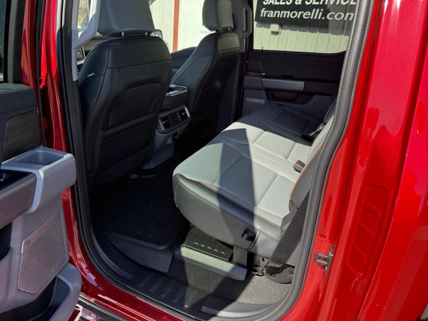 2025 Red Ford F-150 Lariat SuperCrew 4WD (1FTFW5L87SF) with an 3.5 V6 engine, 6A transmission, located at 8464 Route 219, Brockway, PA, 15824, (814) 265-1330, 41.226871, -78.780518 - Local 1-owner 2025 Ford F150 Crew Cab Lariat with ONLY 4300 miles. This truck stickered new for $70,000. Leather interior with cool/heated/power front seats. Navigation, 3.5/V6 Ecoboost, air condition, power equipment, tow package, bed cover/liner, Rear sliding window and much more. This Ford truck - Photo#10