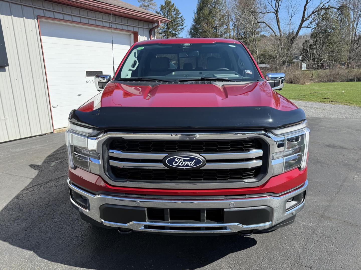 2025 Red Ford F-150 Lariat SuperCrew 4WD (1FTFW5L87SF) with an 3.5 V6 engine, 6A transmission, located at 8464 Route 219, Brockway, PA, 15824, (814) 265-1330, 41.226871, -78.780518 - Local 1-owner 2025 Ford F150 Crew Cab Lariat with ONLY 4300 miles. This truck stickered new for $70,000. Leather interior with cool/heated/power front seats. Navigation, 3.5/V6 Ecoboost, air condition, power equipment, tow package, bed cover/liner, Rear sliding window and much more. This Ford truck - Photo#23