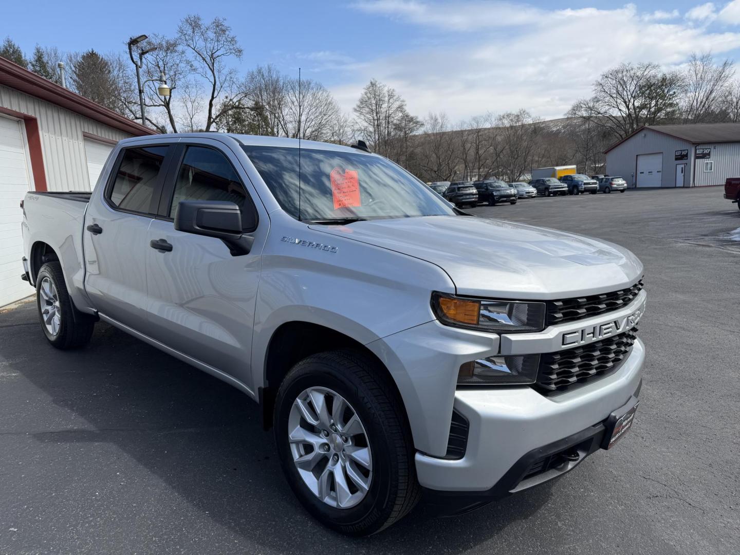 2021 Silver Chevrolet Silverado 1500 Custom Crew Cab Short Box 4WD (3GCPYBEKXMG) with an 2.7L L4 DOHC 16V TURBO engine, 6A transmission, located at 8464 Route 219, Brockway, PA, 15824, (814) 265-1330, 41.226871, -78.780518 - Nice clean, solid 2019 Chevrolet 1500 Silverado Custom 4wd well equipped and serviced up. This truck is priced to sell and priced well under retail value. - Photo#18