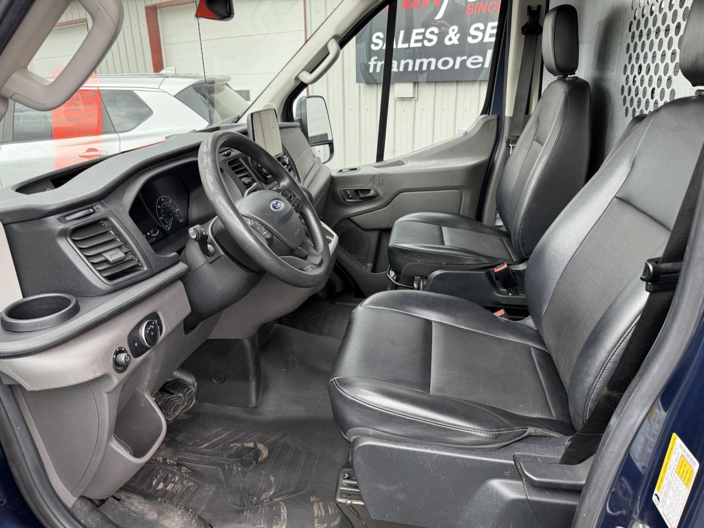 2020 Blue Ford Transit 250 Van Med. Roof w/Sliding Pass. 130-in. WB (1FTBR1CG7LK) with an 3.5L V6 DOHC 24V engine, 6A transmission, located at 8464 Route 219, Brockway, PA, 15824, (814) 265-1330, 41.226871, -78.780518 - Hard to find van and we have the right one...Stop in and check out this 2020 Ford T250 Med roof with ladder racks and inside bins. Good price and nice shape. - Photo#3