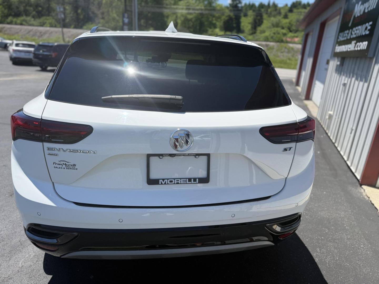 2023 White Buick Envision Preferred AWD (LRBFZMR4XPD) with an 2.0L L4 DOHC 24V TURBO engine, 6A transmission, located at 8464 Route 219, Brockway, PA, 15824, (814) 265-1330, 41.226871, -78.780518 - Sharp looking 2023 Buick Envision well equipped and ready to sell. This Buick suv has cloth interior with power/heated seats, big screen radio with back up camera, power windows and locks and factory wheels. Only 34000 miles on this preowned 1-owner vehicle. Stop in and see the Morelli boys on this - Photo#8