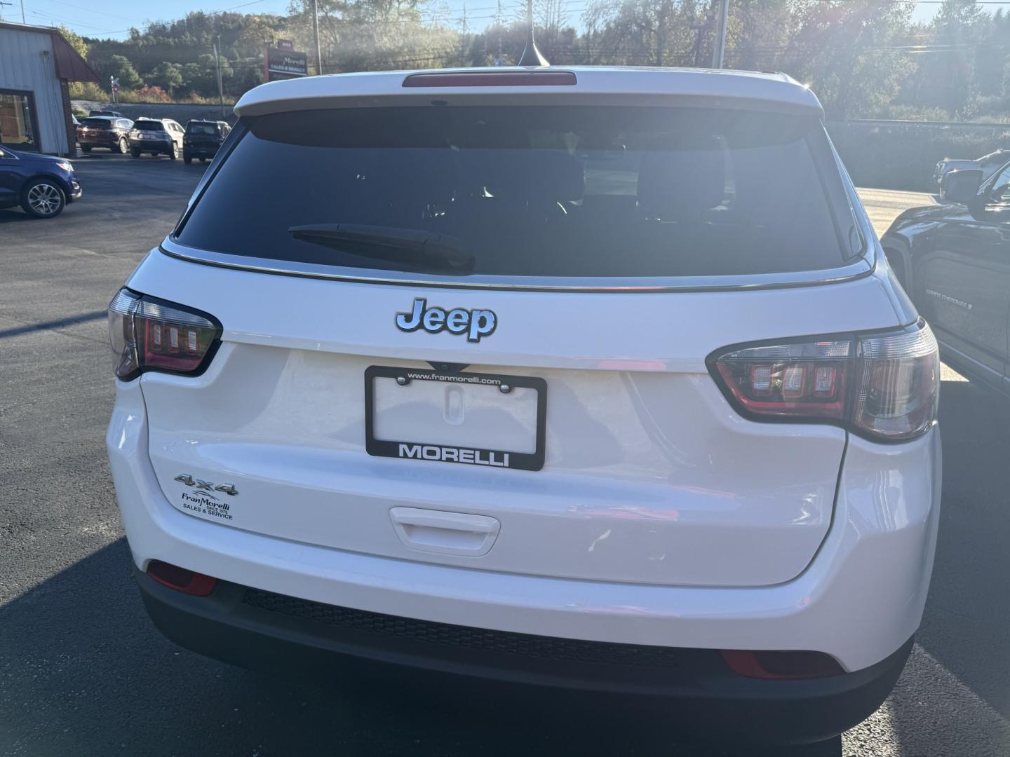2024 White Jeep Compass Sport (3C4NJDAN8RT) with an 2.0L L4 DOHC 16V TURBO engine, 9A transmission, located at 8464 Route 219, Brockway, PA, 15824, (814) 265-1330, 41.226871, -78.780518 - Great vehicle for a great price! Stop in and see the Morelli boys on this 2024 Jeep Compass Sport 4wd with cloth interior, air condition, power windows and locks, factory wheels, and ONLY 32000 miles. This Jeep is serviced with new brakes and comes with remaining factory warranty. Great price, this- Photo#10