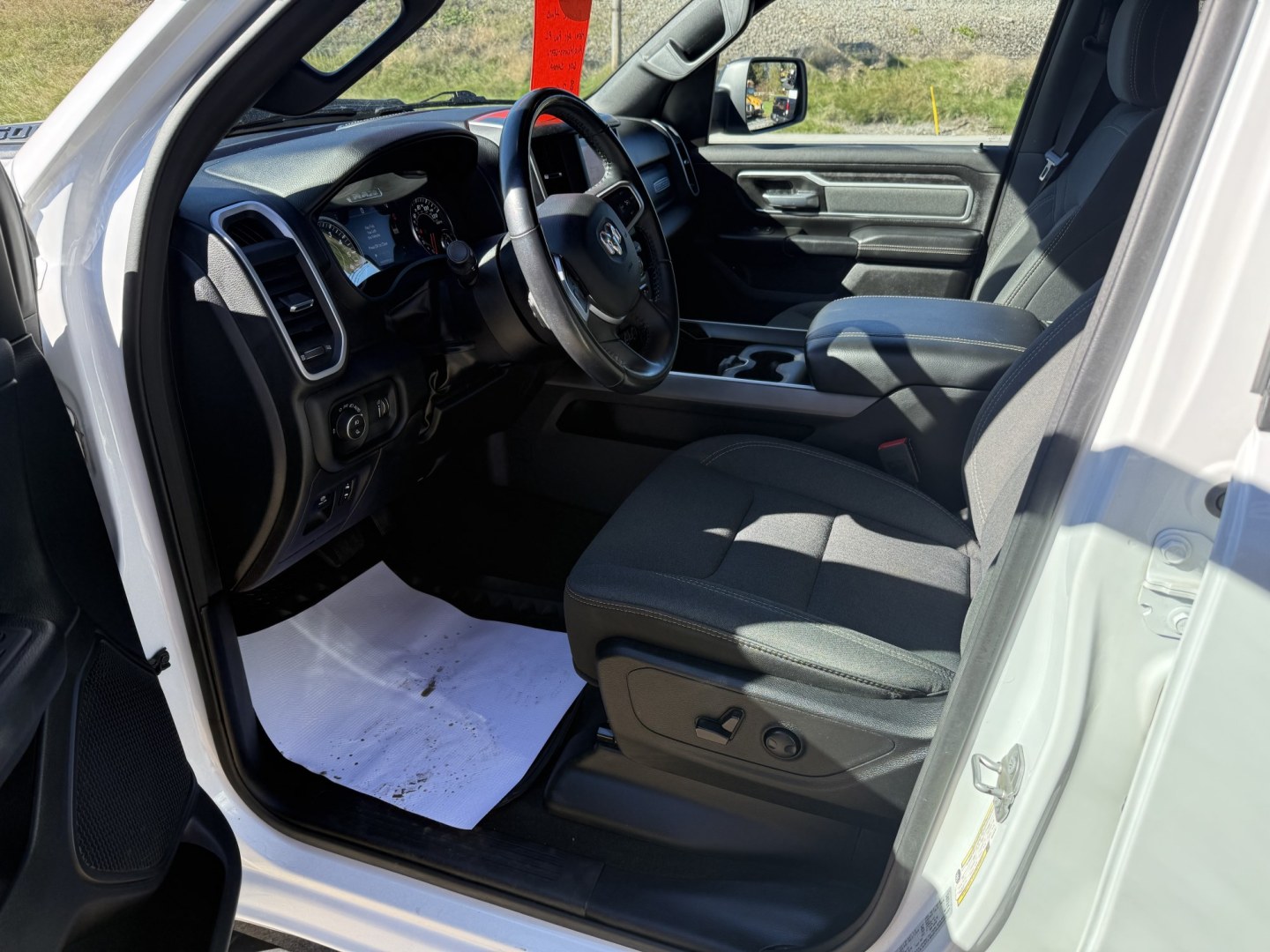 2022 White Ram 1500 Big Horn Crew Cab SWB 4WD (1C6SRFFT5NN) with an 5.7L V8 OHV 16V engine, 8A transmission, located at 8464 Route 219, Brockway, PA, 15824, (814) 265-1330, 41.226871, -78.780518 - Must see truck...Stop in today to check out this 2022 Ram 1500 Crew Cab Big horn 4x4 with Hemi motor, air condition, pwr/heated front seats, middle console, rear sliding window, big screen radio, factory hitch and much more. This truck is serviced, Pa-Inspected, and comes with a 12 month/12 mile war- Photo#3