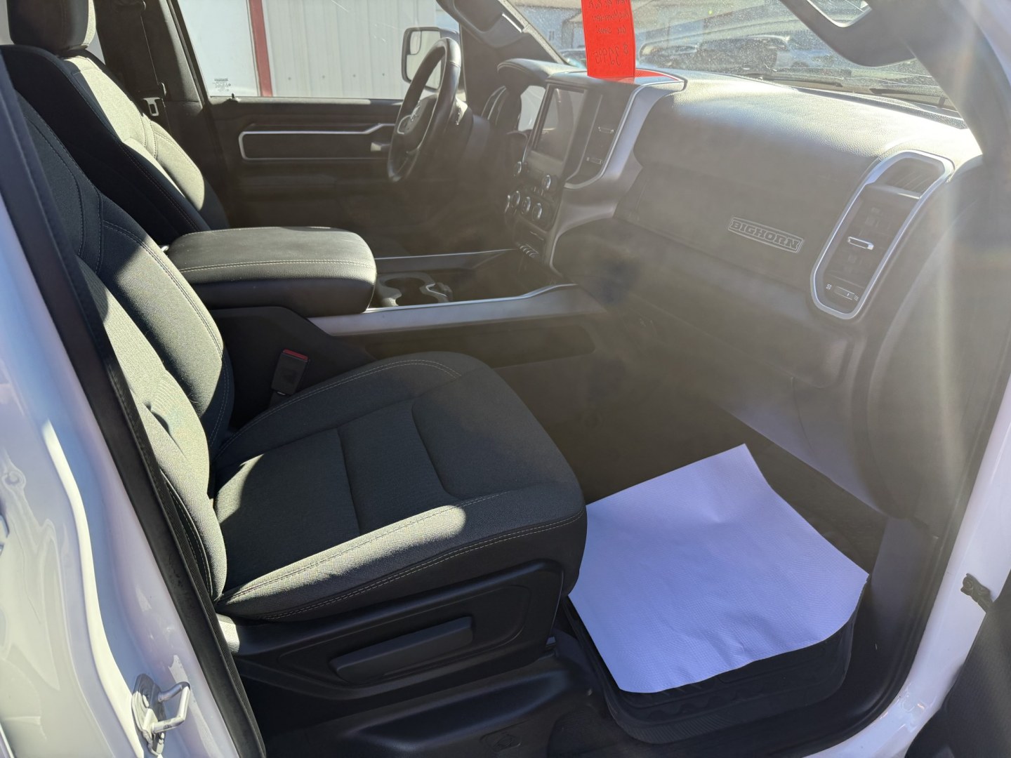 2022 White Ram 1500 Big Horn Crew Cab SWB 4WD (1C6SRFFT5NN) with an 5.7L V8 OHV 16V engine, 8A transmission, located at 8464 Route 219, Brockway, PA, 15824, (814) 265-1330, 41.226871, -78.780518 - Must see truck...Stop in today to check out this 2022 Ram 1500 Crew Cab Big horn 4x4 with Hemi motor, air condition, pwr/heated front seats, middle console, rear sliding window, big screen radio, factory hitch and much more. This truck is serviced, Pa-Inspected, and comes with a 12 month/12 mile war- Photo#15