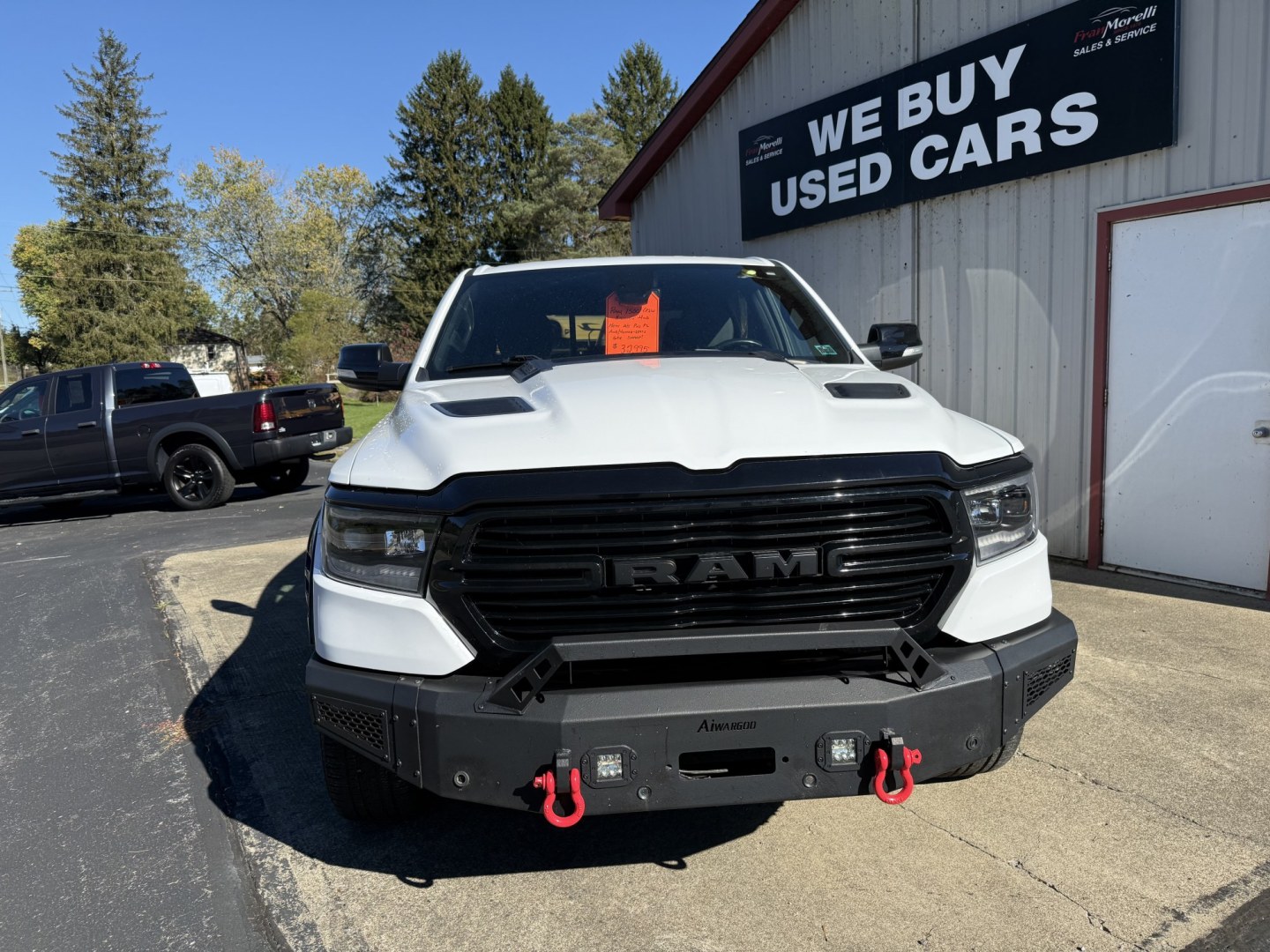 2022 White Ram 1500 Big Horn Crew Cab SWB 4WD (1C6SRFFT5NN) with an 5.7L V8 OHV 16V engine, 8A transmission, located at 8464 Route 219, Brockway, PA, 15824, (814) 265-1330, 41.226871, -78.780518 - Must see truck...Stop in today to check out this 2022 Ram 1500 Crew Cab Big horn 4x4 with Hemi motor, air condition, pwr/heated front seats, middle console, rear sliding window, big screen radio, factory hitch and much more. This truck is serviced, Pa-Inspected, and comes with a 12 month/12 mile war- Photo#18